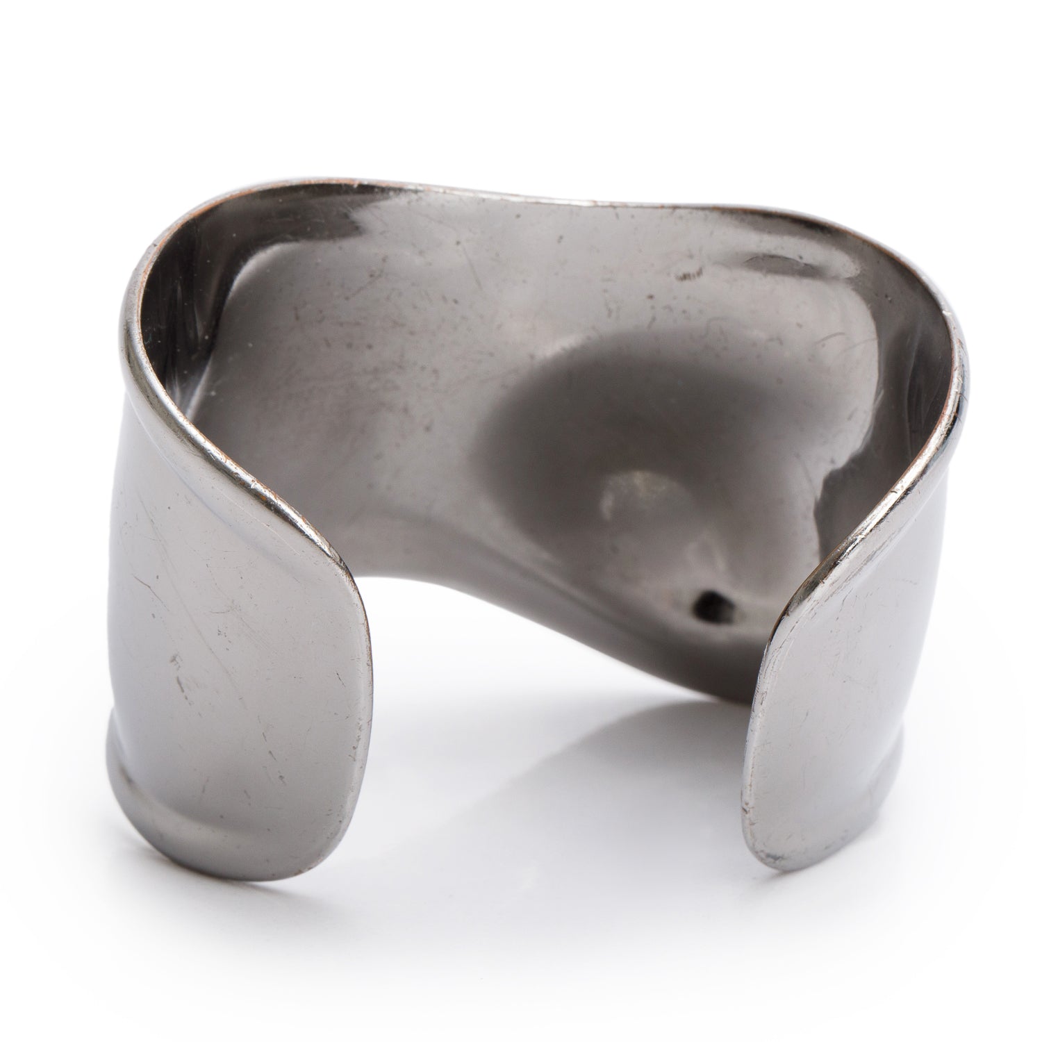 Tiffany & Co. Elsa Peretti Ruthenium Medium Bone Cuff Bracelet w/ Box