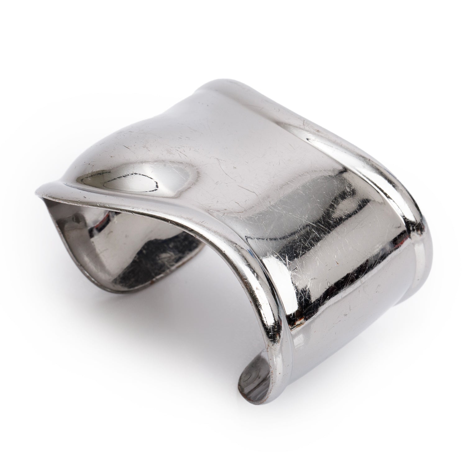 Tiffany & Co. Elsa Peretti Ruthenium Medium Bone Cuff Bracelet w/ Box