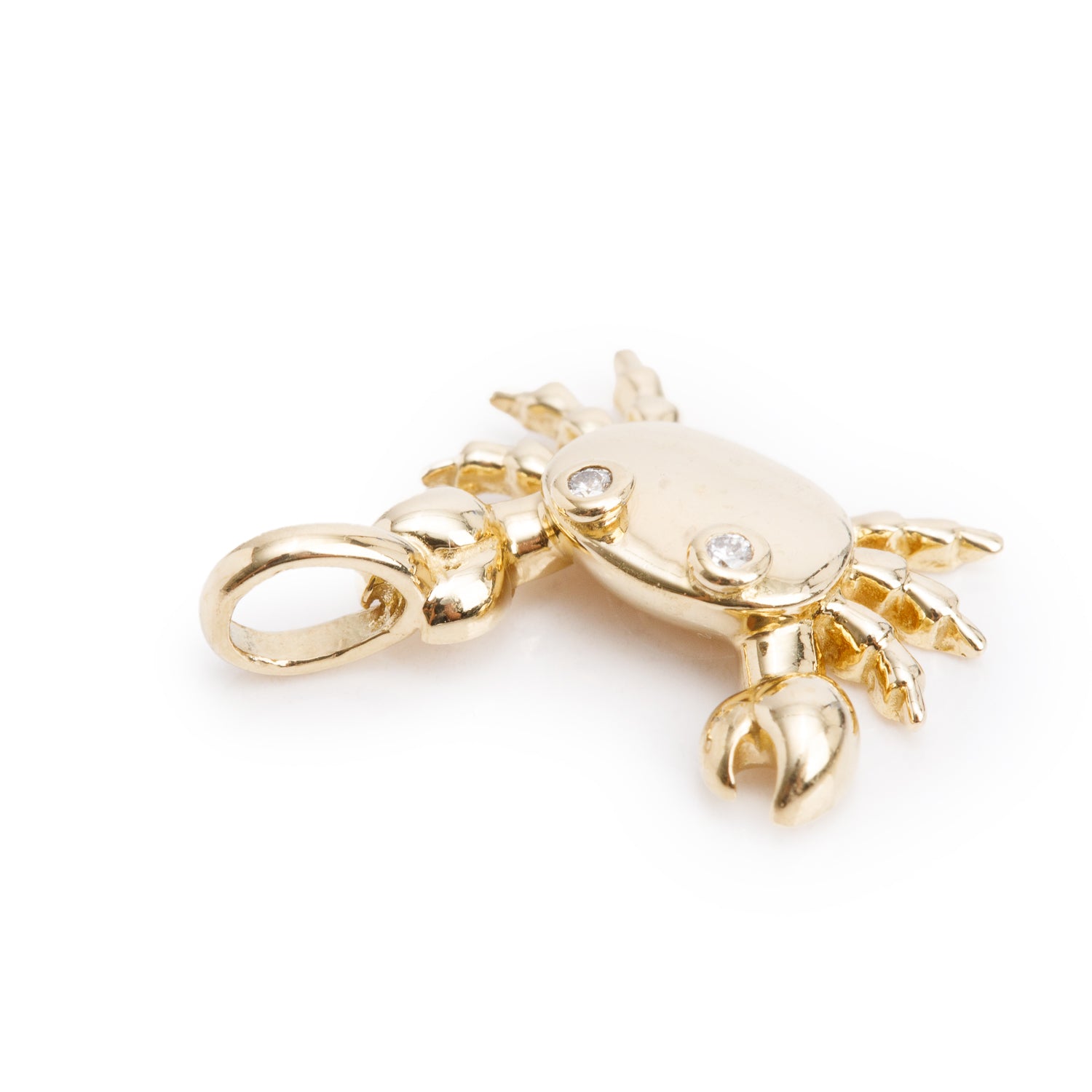 Tiffany & Co. 18k Yellow Gold Diamond Zodiac Cancer Crab Charm Pendant