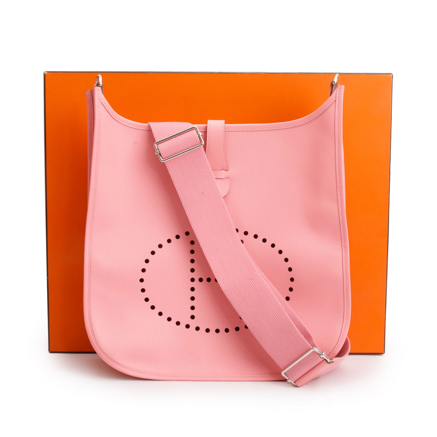 Hermes Rose Confetti Epsom Evelyne III 29 Bag w/ Box