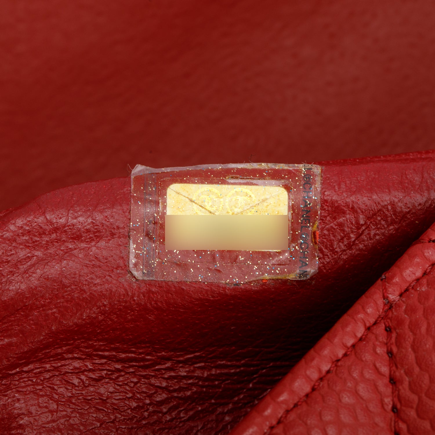 Chanel Red Caviar Classic Jumbo Single Flap Bag w/ Authenticity Card