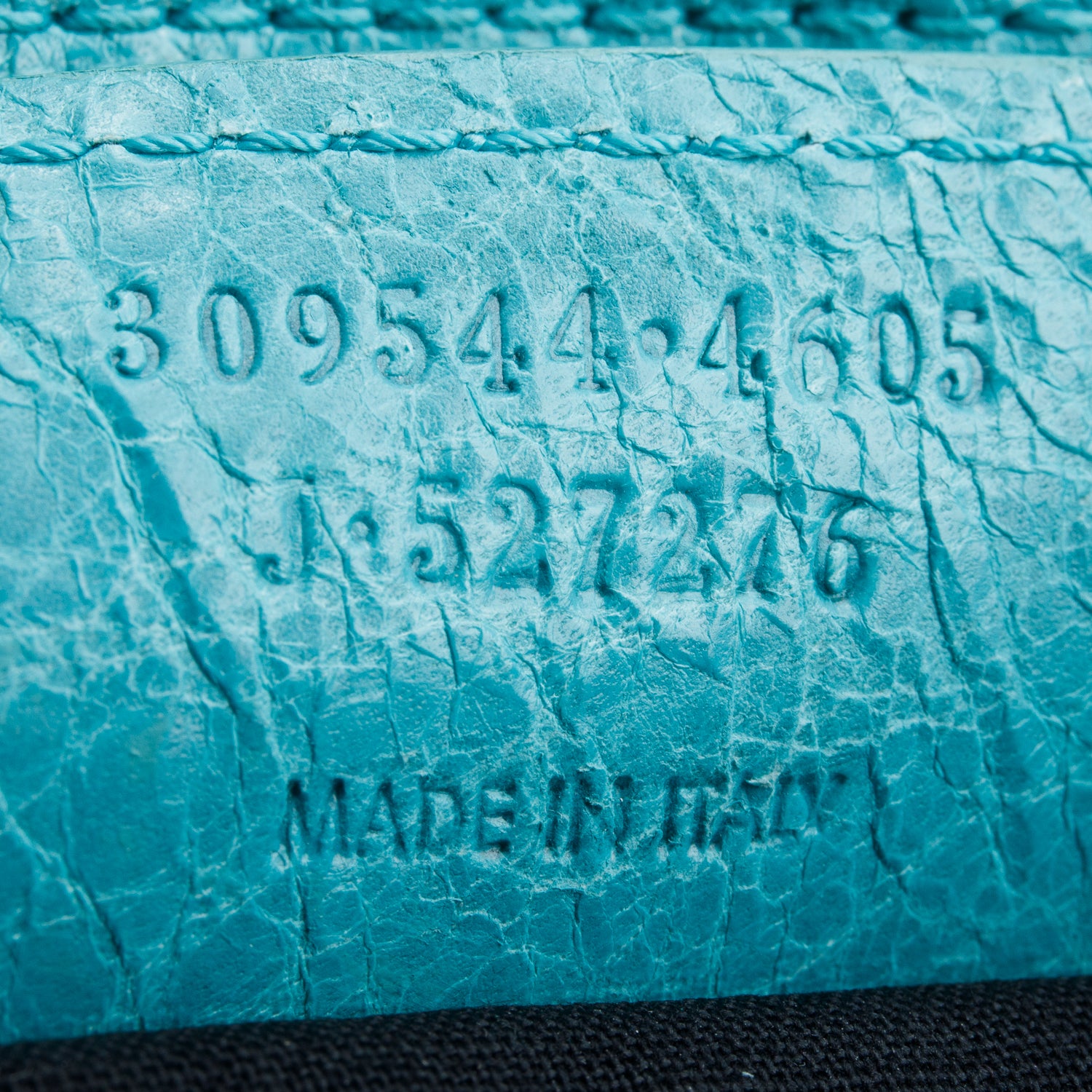 Balenciaga Teal Arena Lambskin Leather Classic Mini City Bag w/ Strap