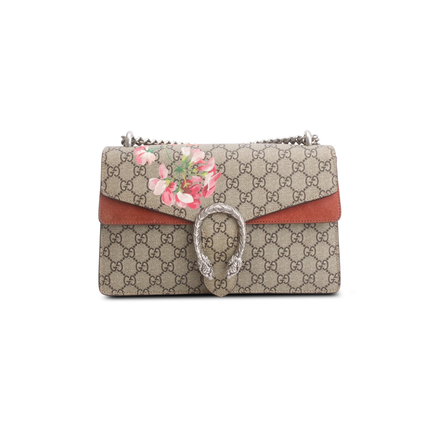 Gucci GG Supreme Monogram Blooms Small Dionysus Shoulder Bag