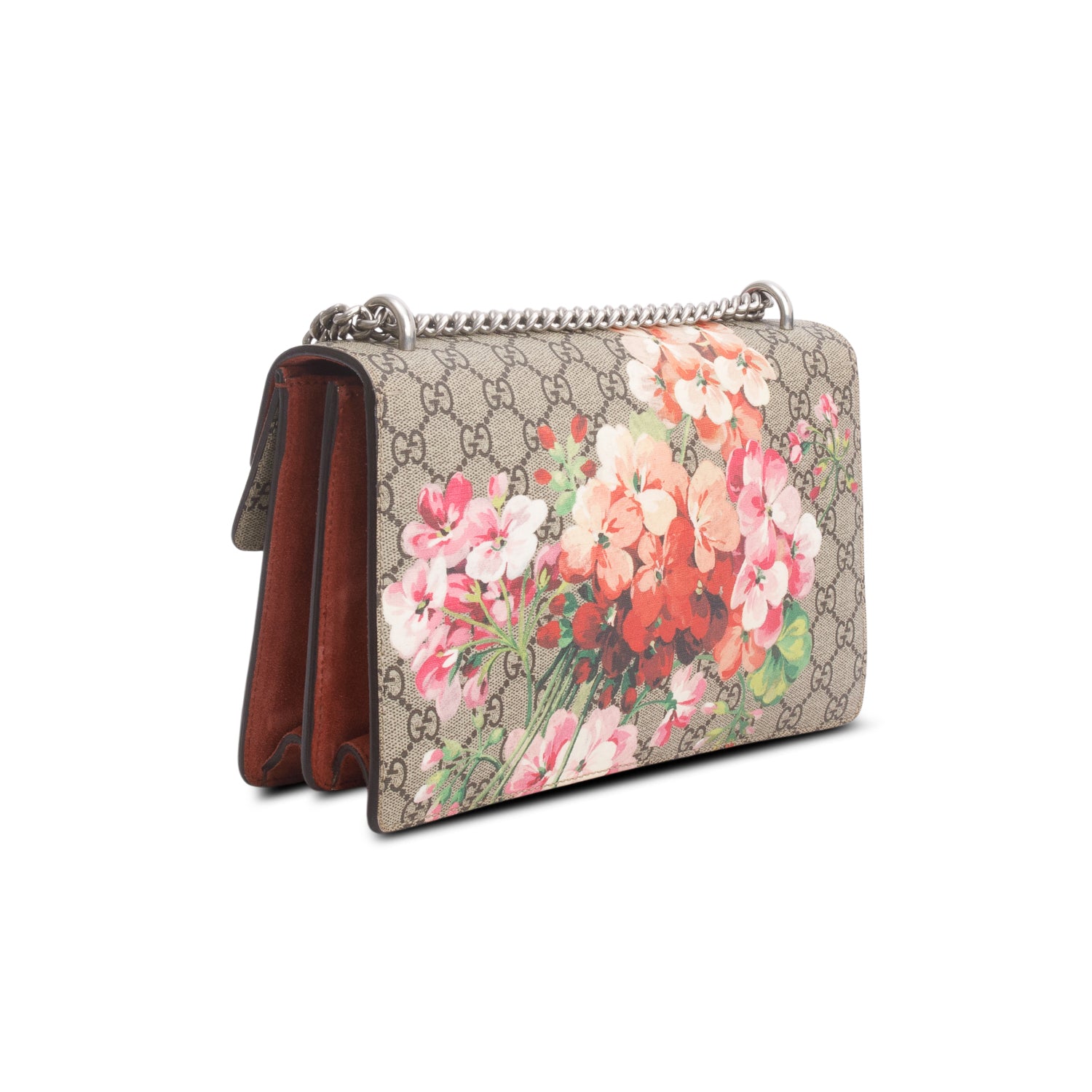 Gucci GG Supreme Monogram Blooms Small Dionysus Shoulder Bag