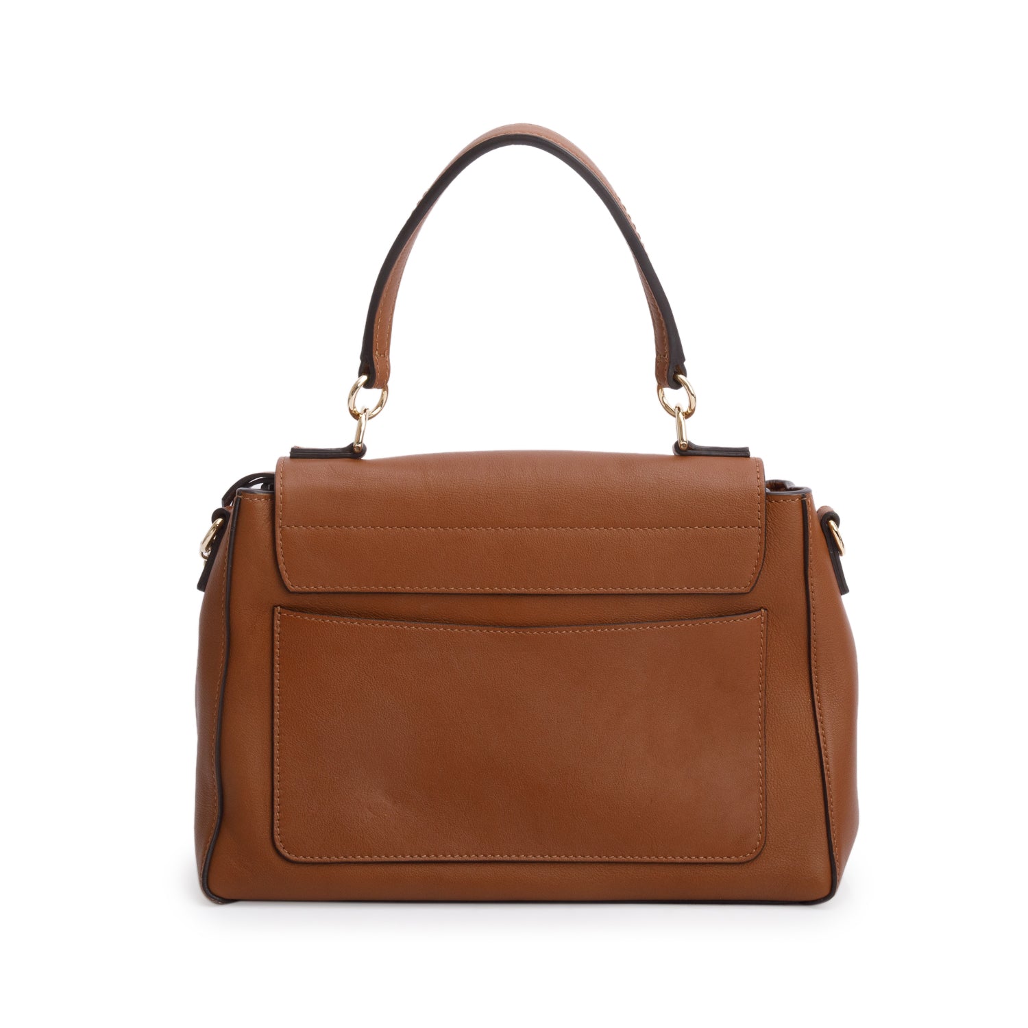 Chloe Brown Calfskin Small Faye Day Shoulder Bag w/ Box & Strap