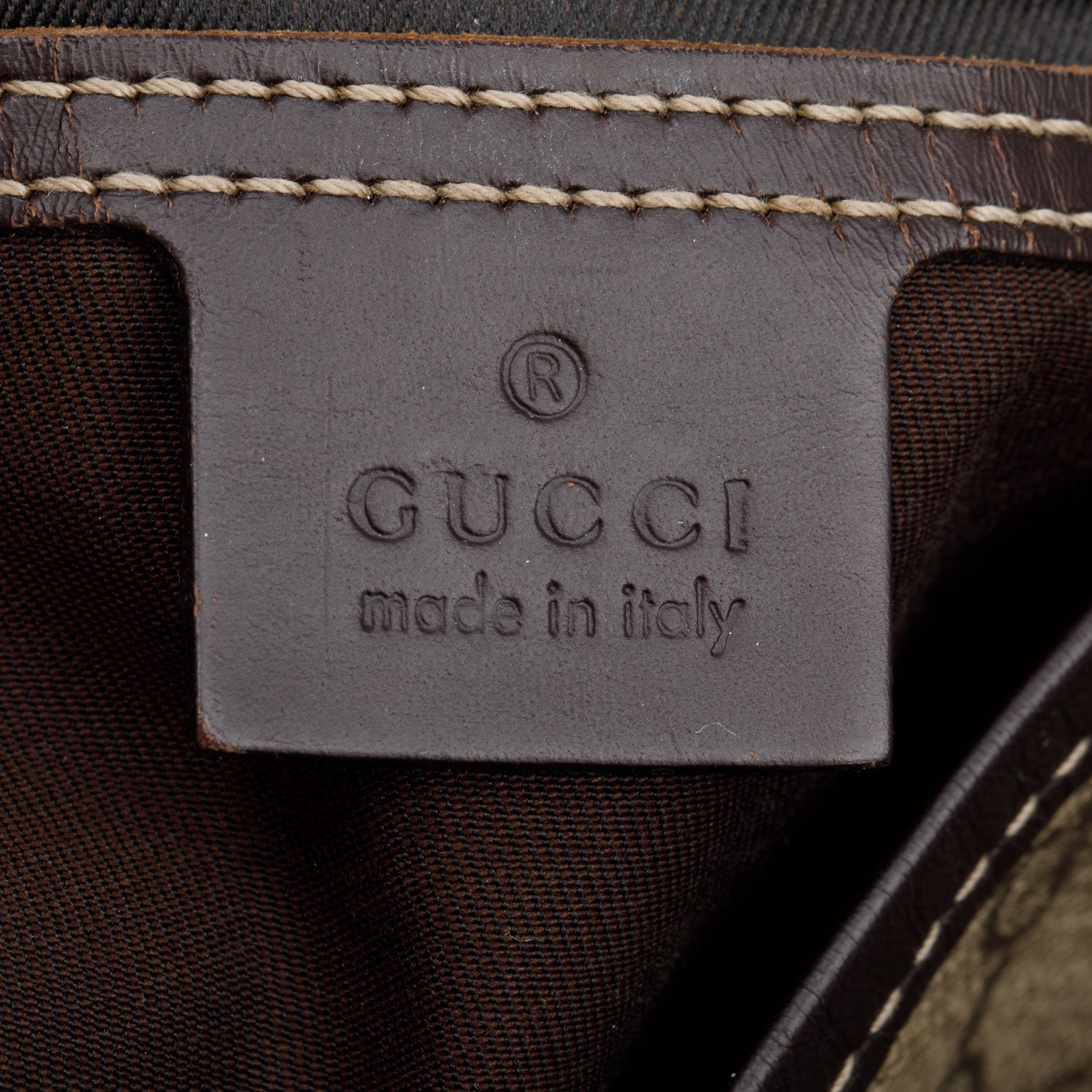 Gucci GG Supreme Double Buckle Flap Messenger Bag