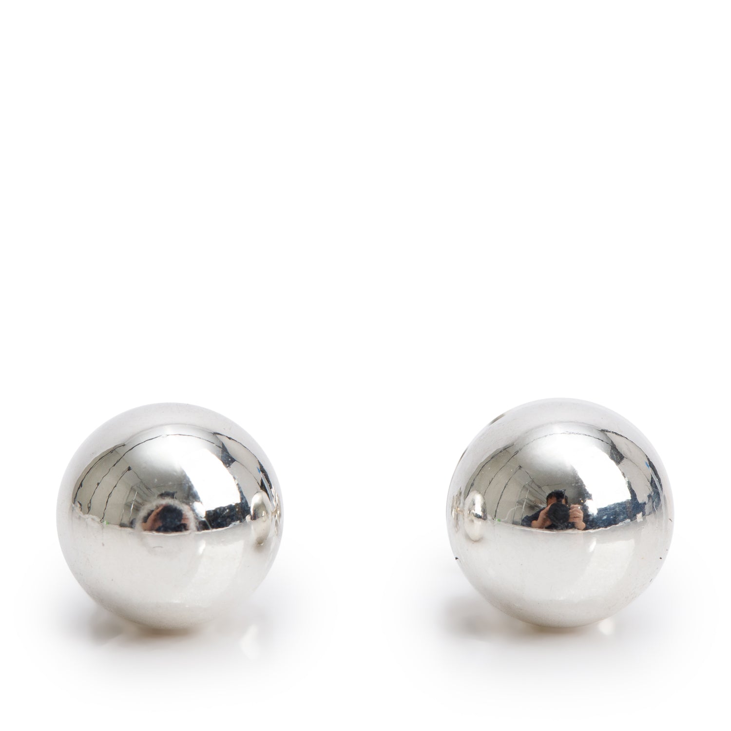Tiffany & Co. Sterling Silver HardWear 8 MM Ball Earrings