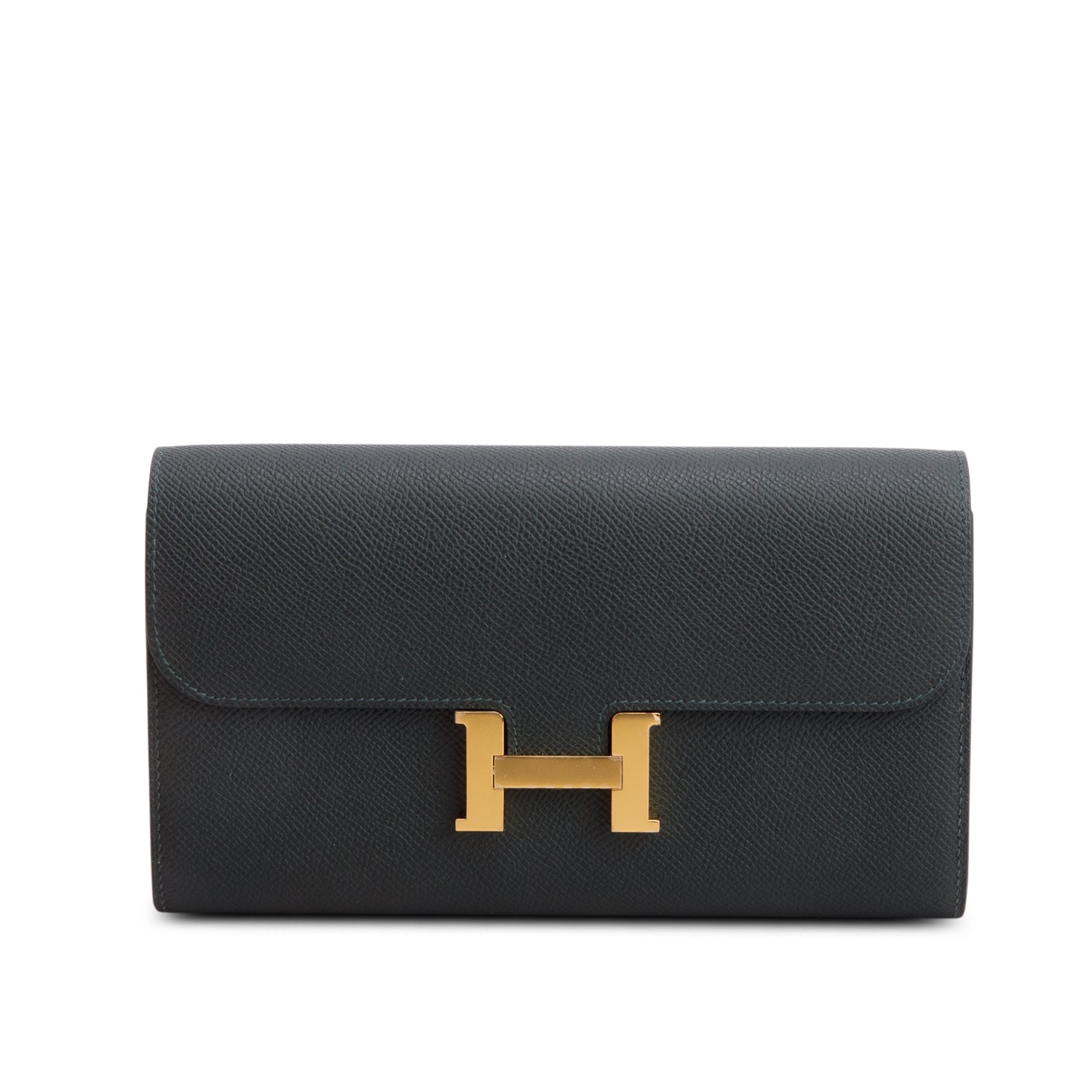 Hermes 2025 Gris Misty Epsom Leather Constance to Go w/ Strap & Box