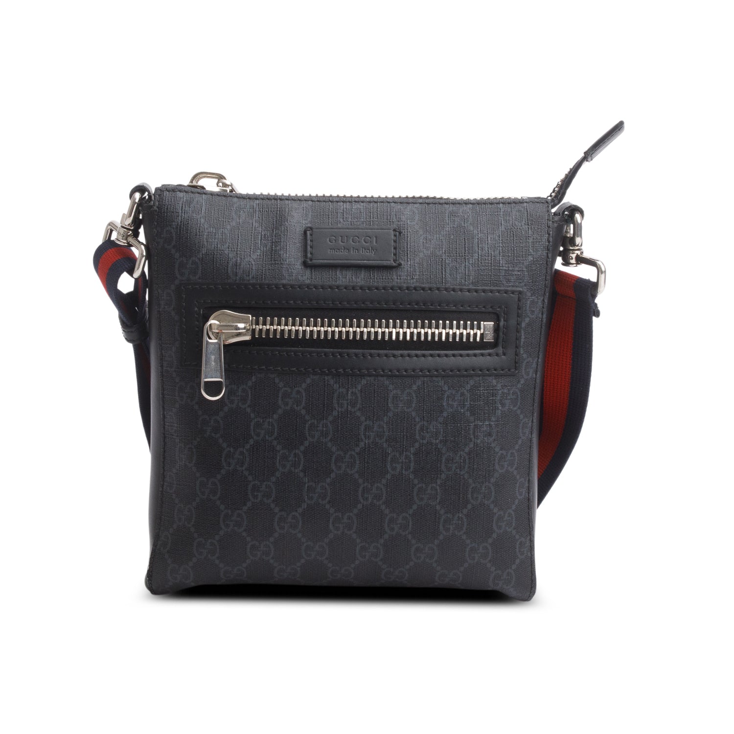 Gucci Black GG Supreme Small Messenger Bag