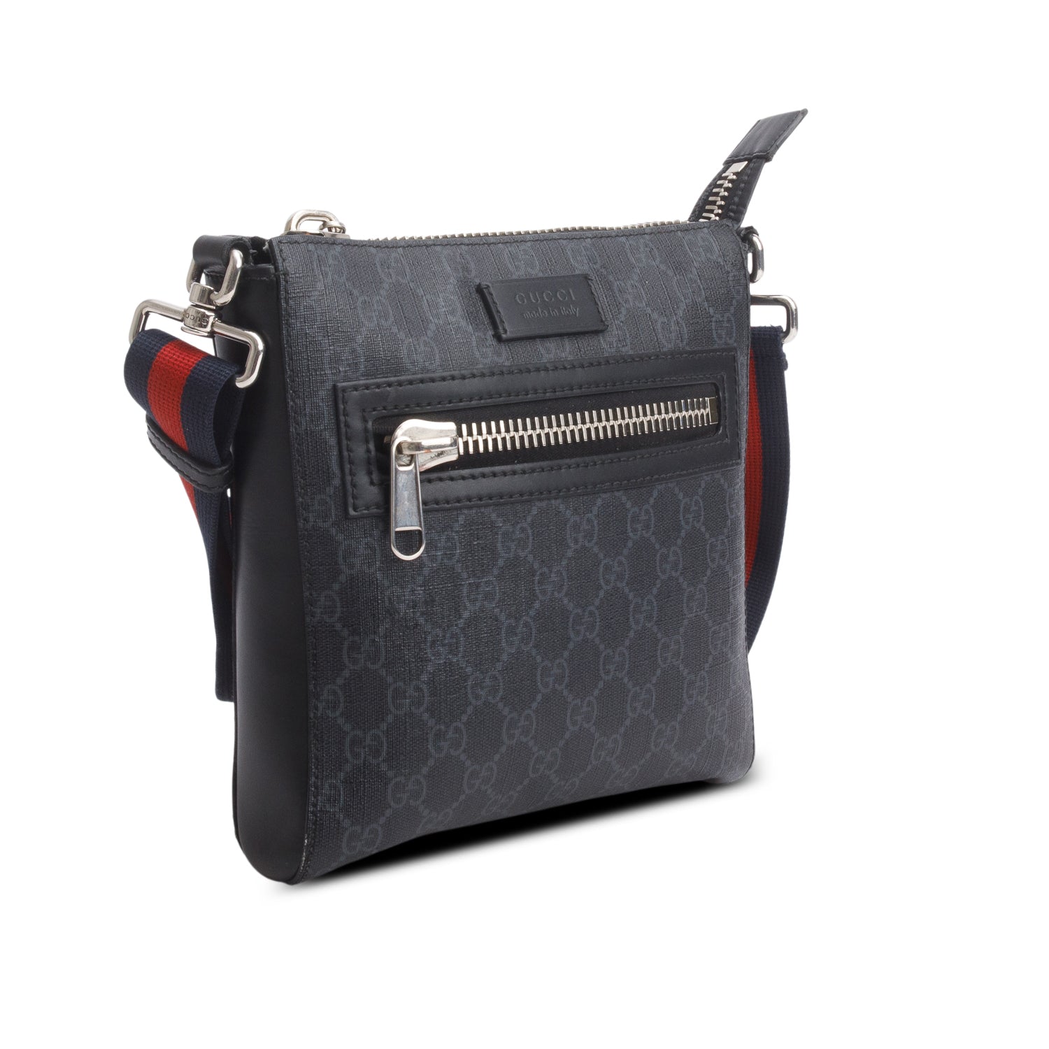 Gucci Black GG Supreme Small Messenger Bag