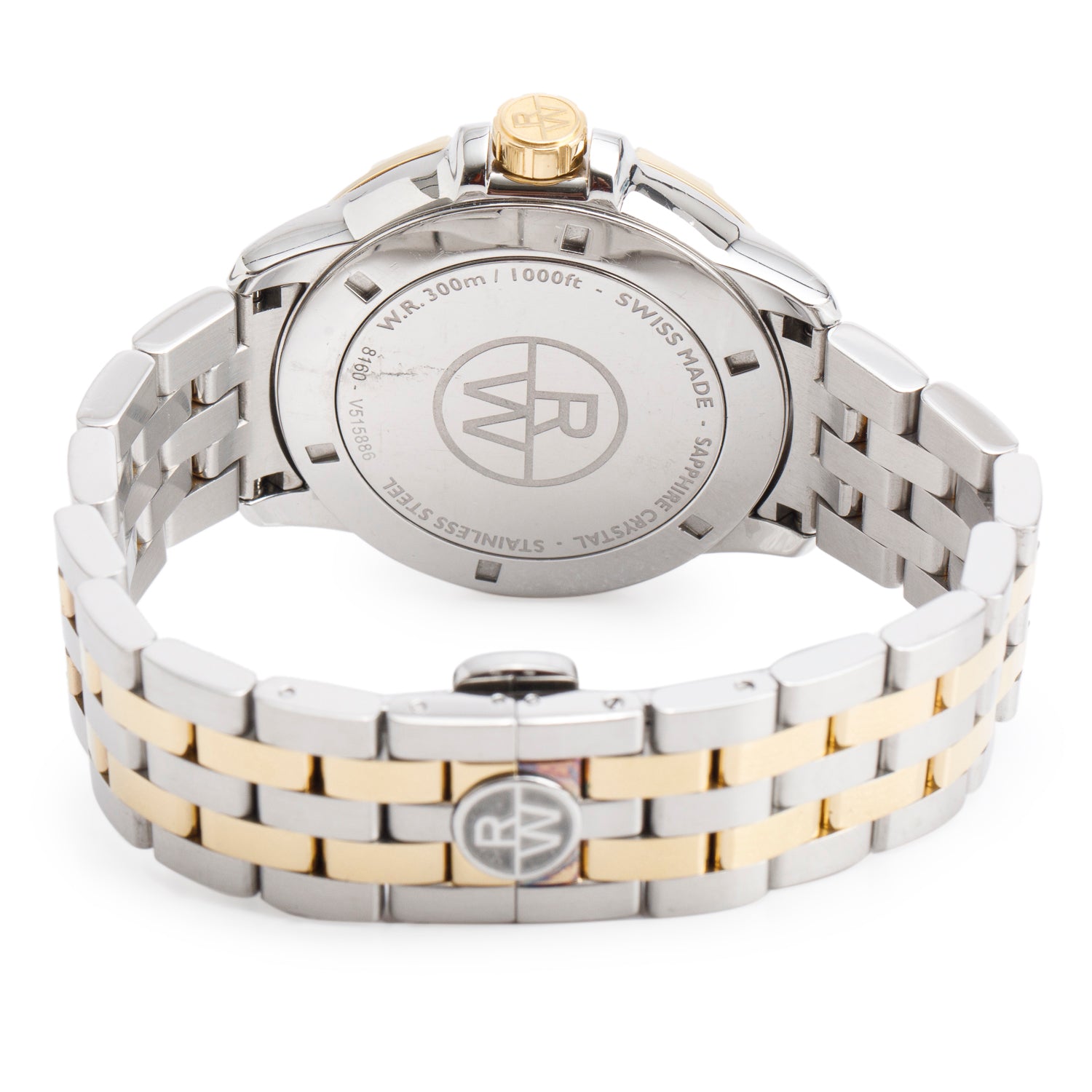 Raymond Weil Two-Tone Stainless Steel Tango Classic 41 MM Watch, White Dial 8160