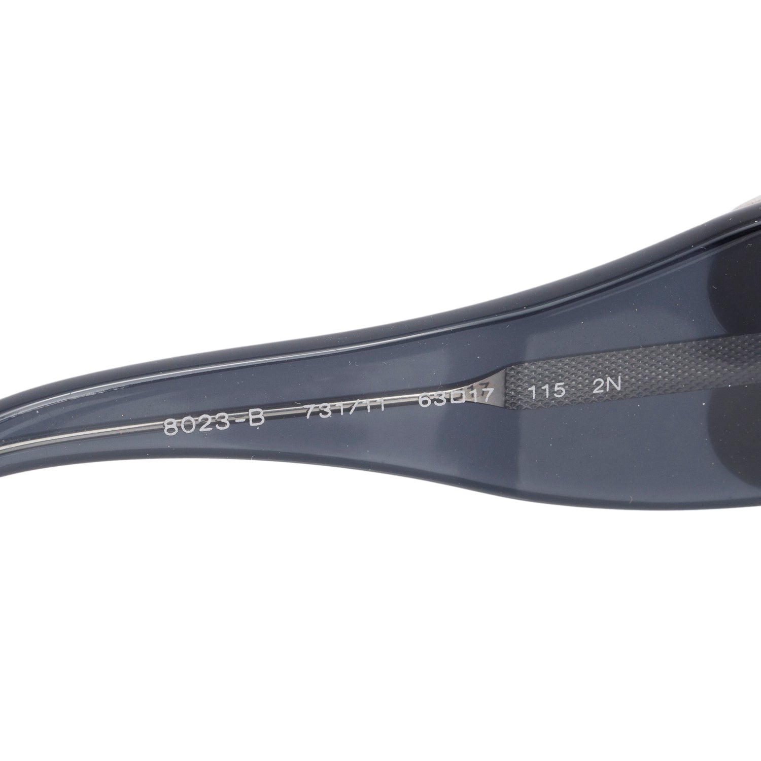 Bvlgari 8023-B Black Acetate Oval Crystal Sunglasses w/ Case