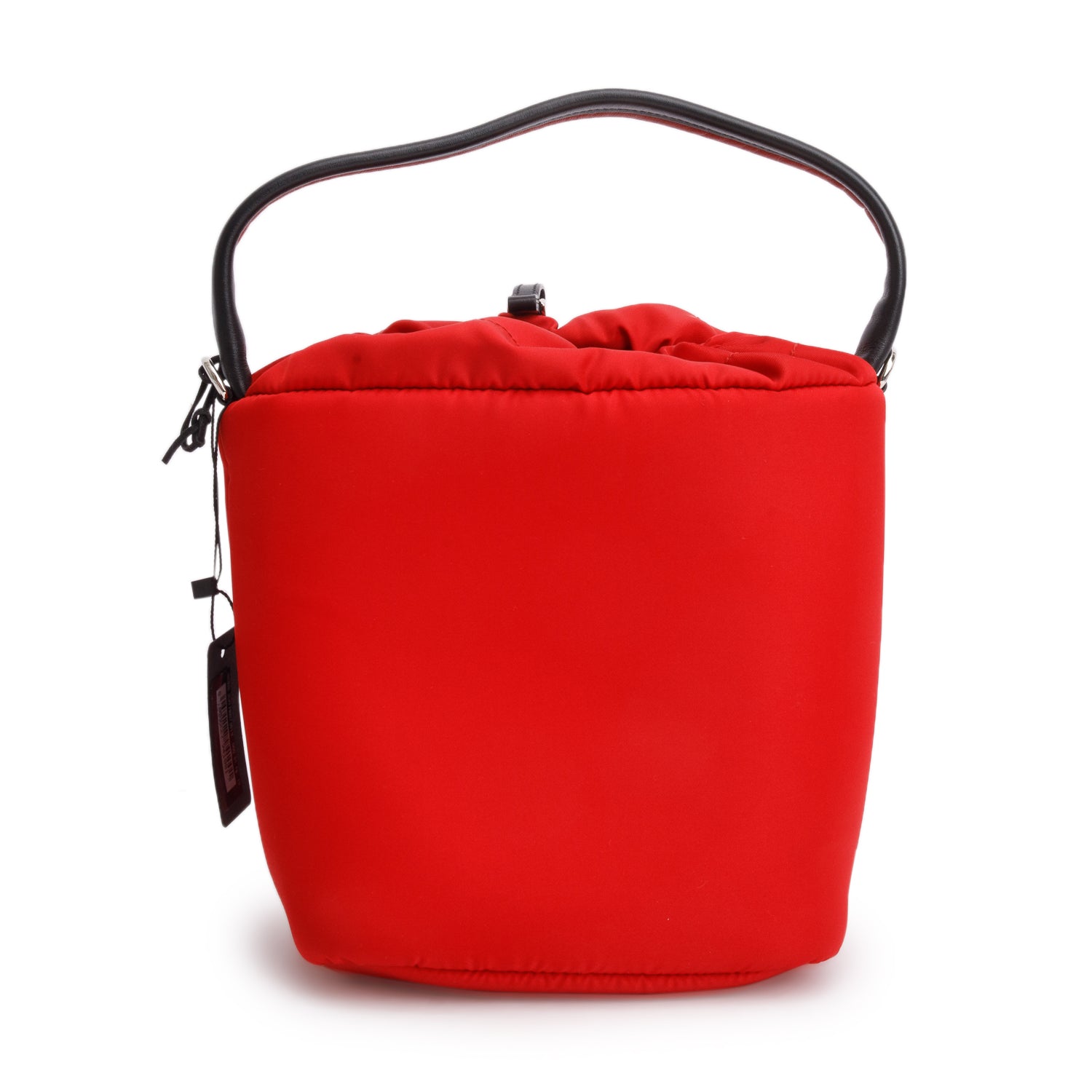 Prada Red Tessuto Nylon Cargo Pocket Bucket Bag w/ Authenticity Card & Strap