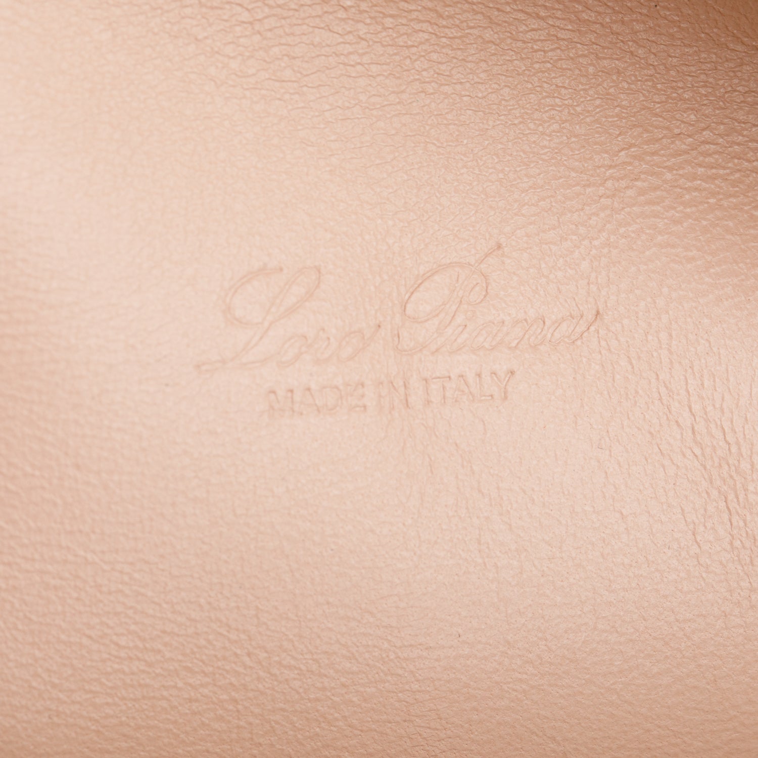 Loro Piana Pink Grained Calfskin Leather Extra Pocket L19 Pouch w/ Strap & Box