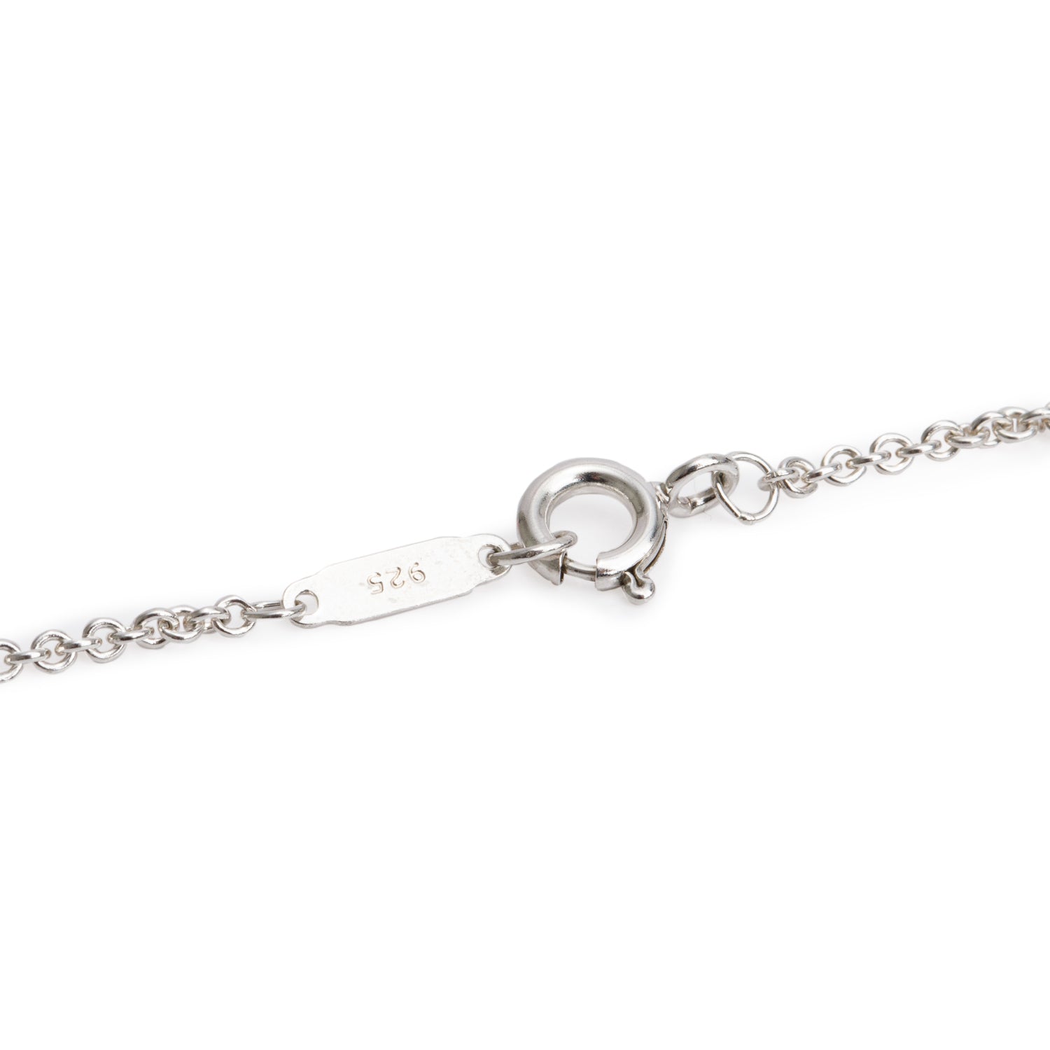 Tiffany & Co. Sterling Silver Cushion Drop Pendant Necklace