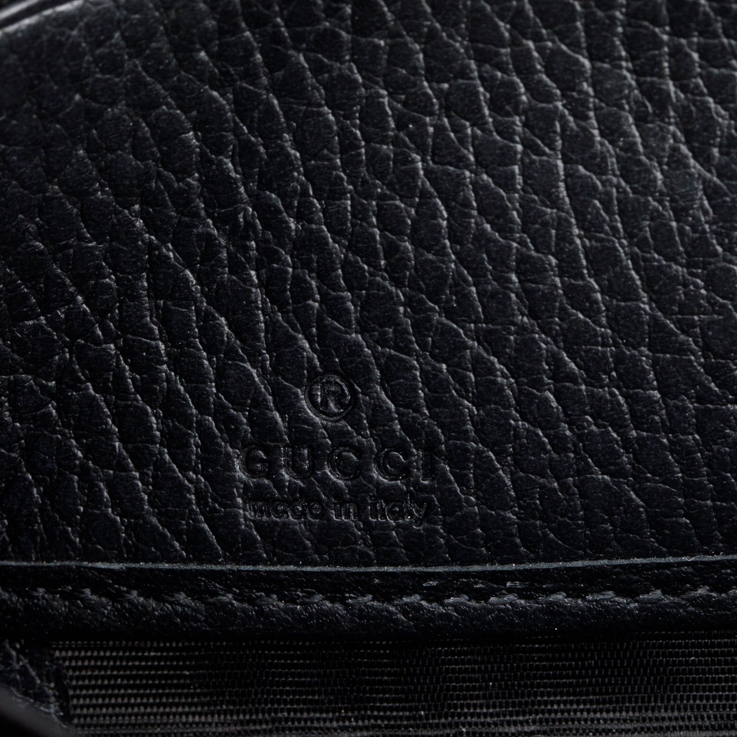 Gucci Black Calfskin Leather GG Marmont Zip Around Wallet w/ Box