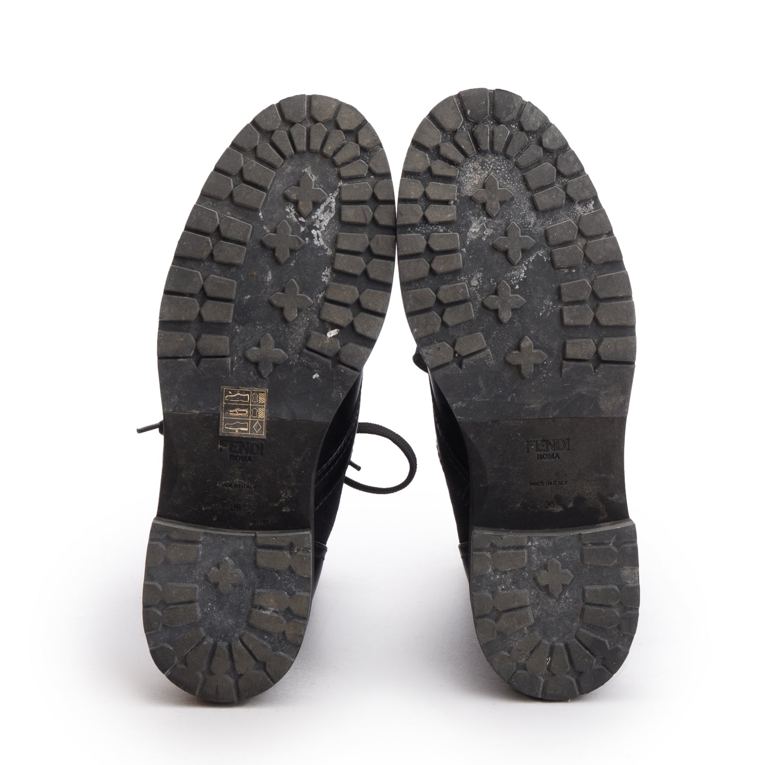 Fendi 2024 Black Calfskin Stretch Fabric Rockoko Biker Boots, Size 36 w/ Box & Receipt