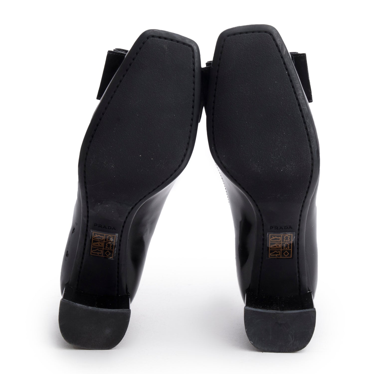 Prada Black Patent Leather Bow Accent Pumps, Size 36 w/ Box