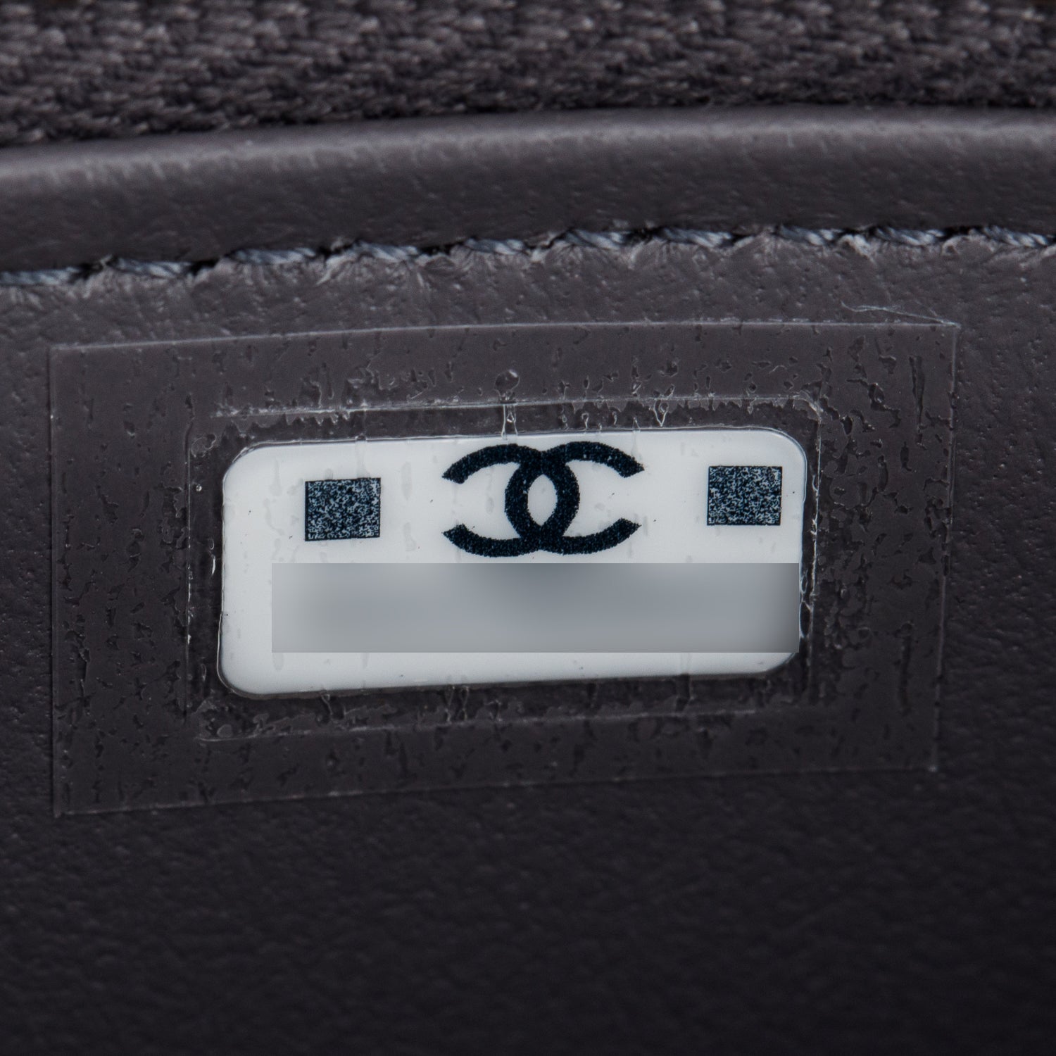 Chanel 2025 Grey Caviar Top Handle Long Vanity w/ Box & Receipt