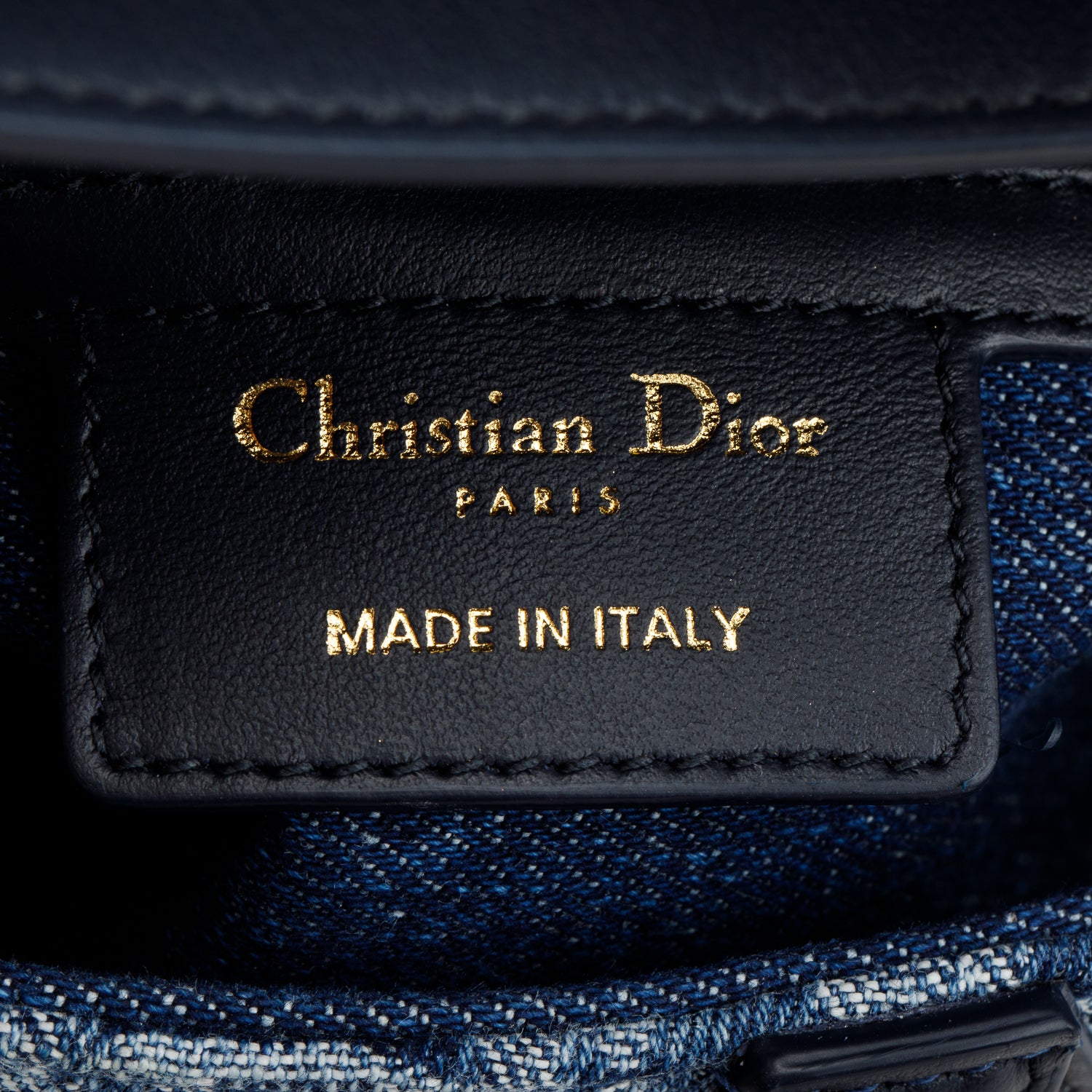 Christian Dior 2024 Blue Denim Dior Oblique Jacquard Saddle Bag w/ Box, Strap & Authenticity Card
