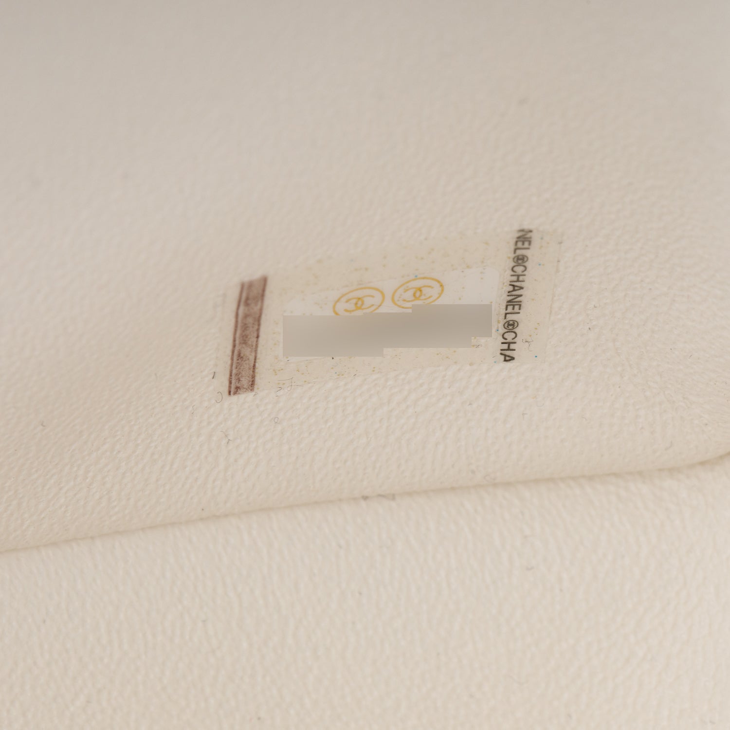 Chanel 2021 White Caviar Quilted Mini Top Handle Rectangular Bag w/ Authenticity Card