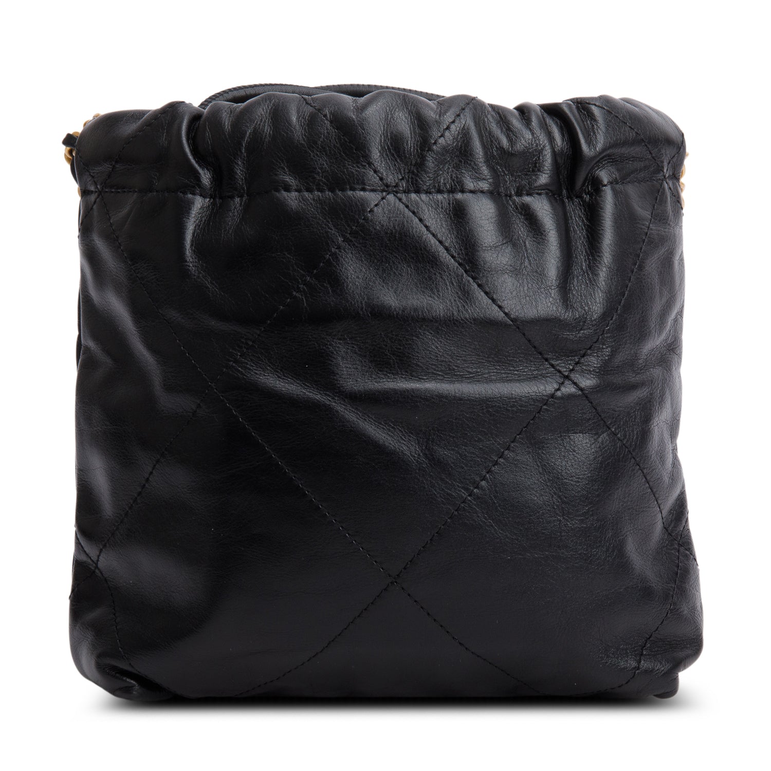 Chanel Black Quilted Shiny Calfskin Mini 22