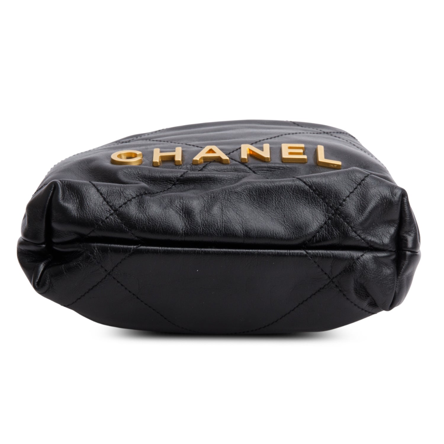 Chanel Black Quilted Shiny Calfskin Mini 22