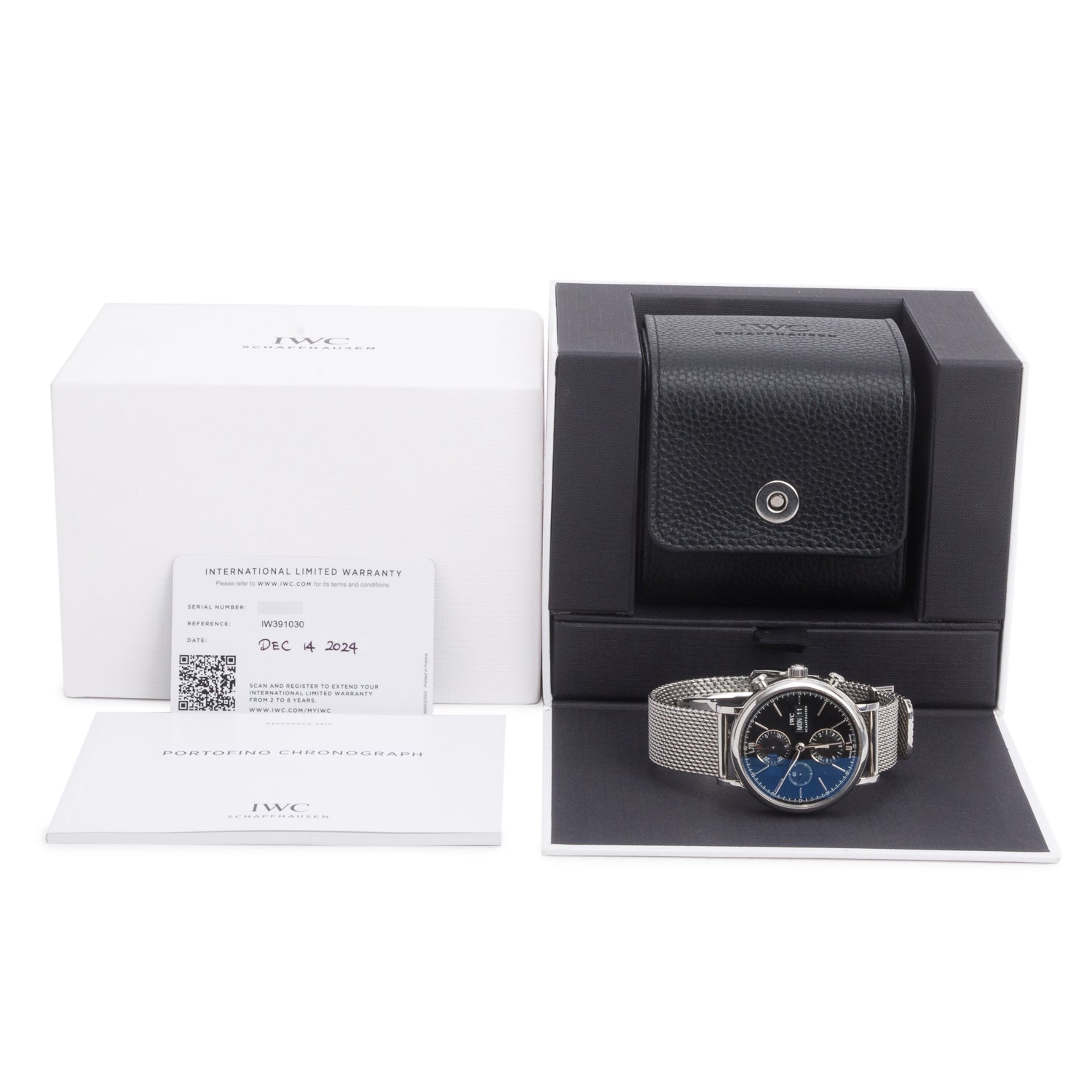 IWC 2024 Stainless Steel Portofinio 42 MM Chronograph Automatic Watch IW391030 w/ Box & Papers