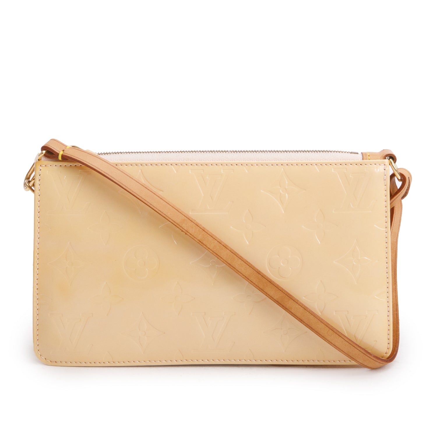 Louis Vuitton Yellow Vernis Lexington Pochette w/ Box