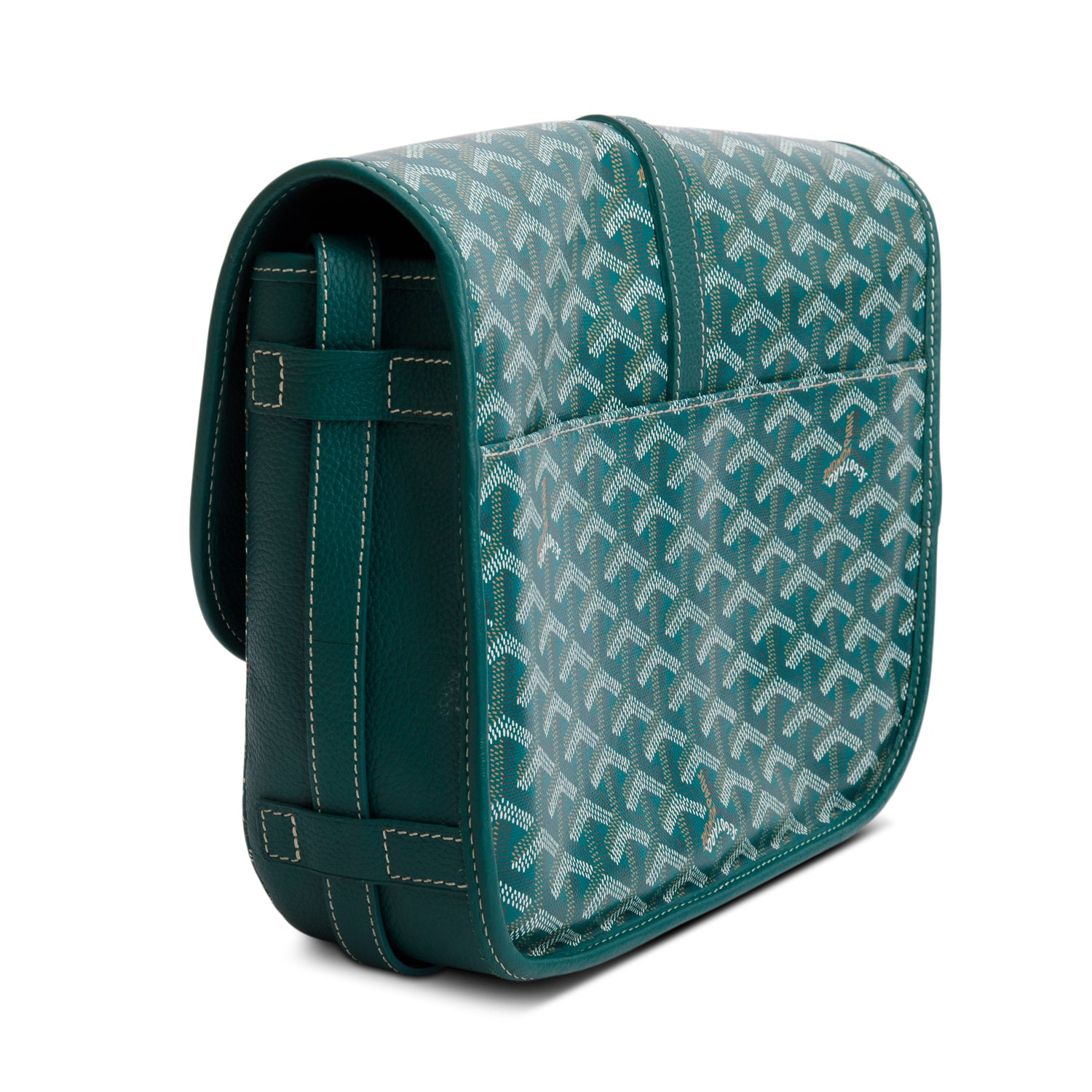 Goyard 2024 Green Goyardine Canvas & Leather II MM Messenger Bag
