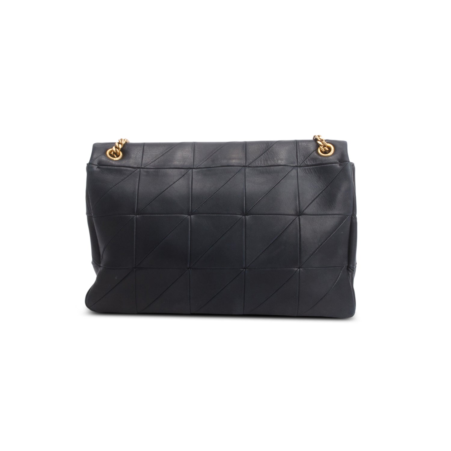 Saint Laurent Black Lambskin Matelasse Monogram Large Jamie 4.3 Shoulder Bag