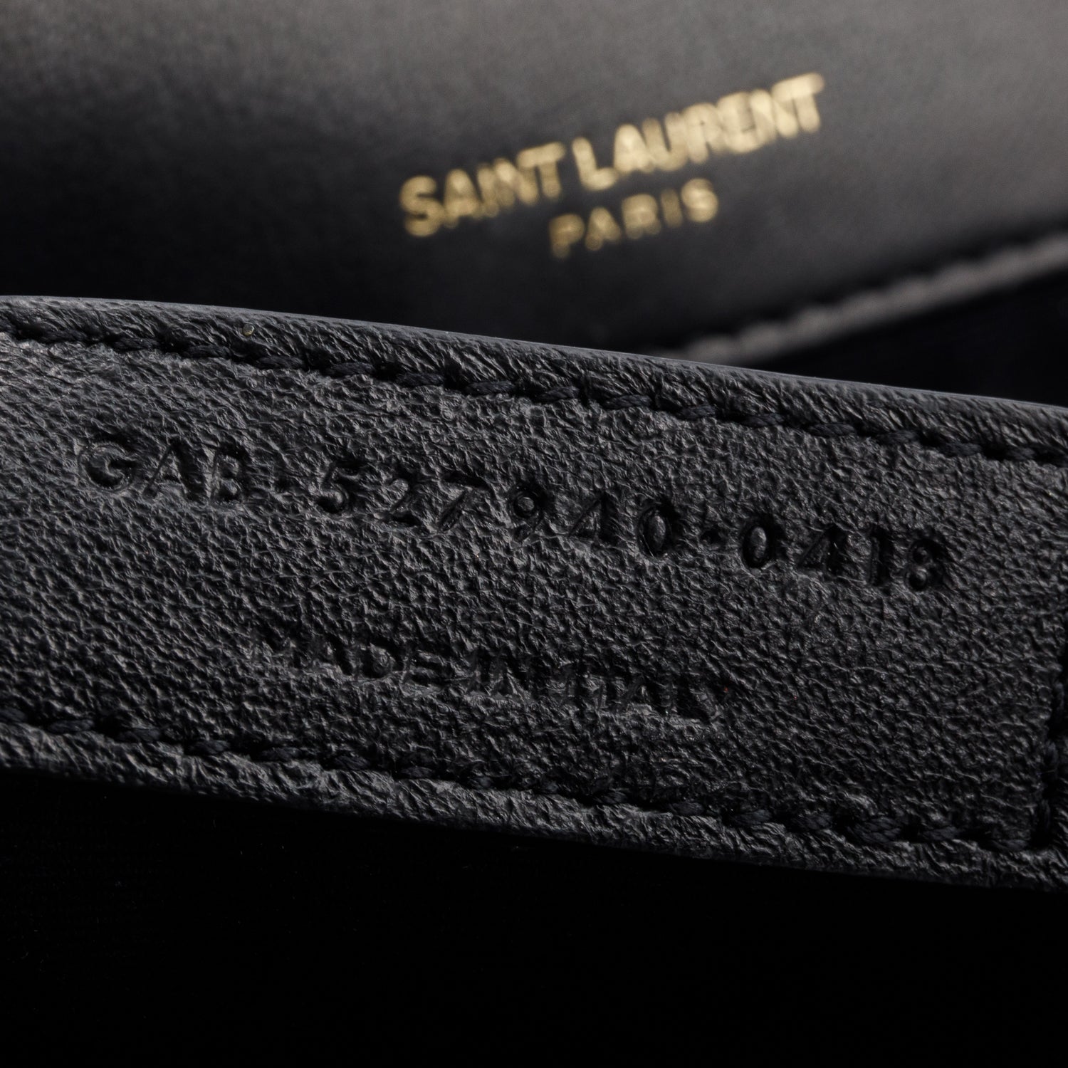 Saint Laurent Black Lambskin Matelasse Monogram Large Jamie 4.3 Shoulder Bag