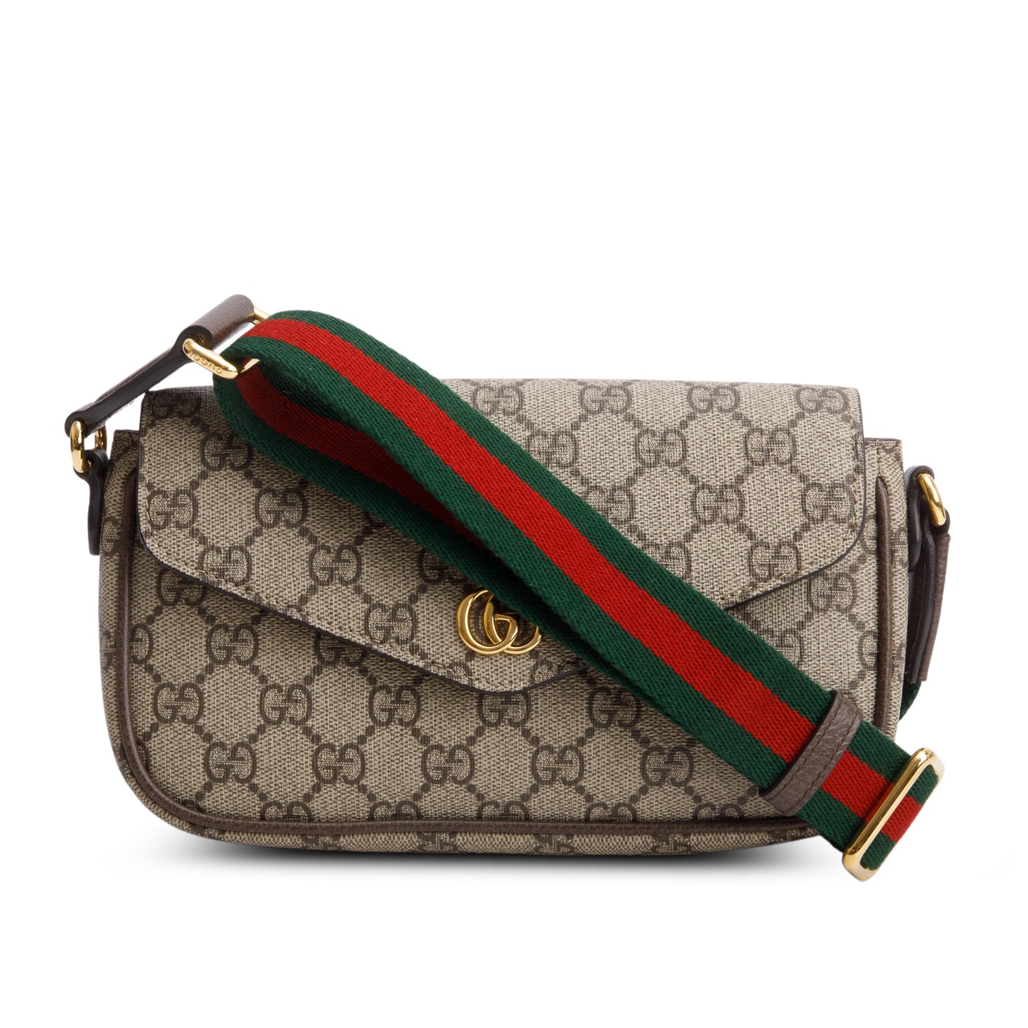 Gucci GG Supreme Monogram Web Ophidia Pochette w/ Box