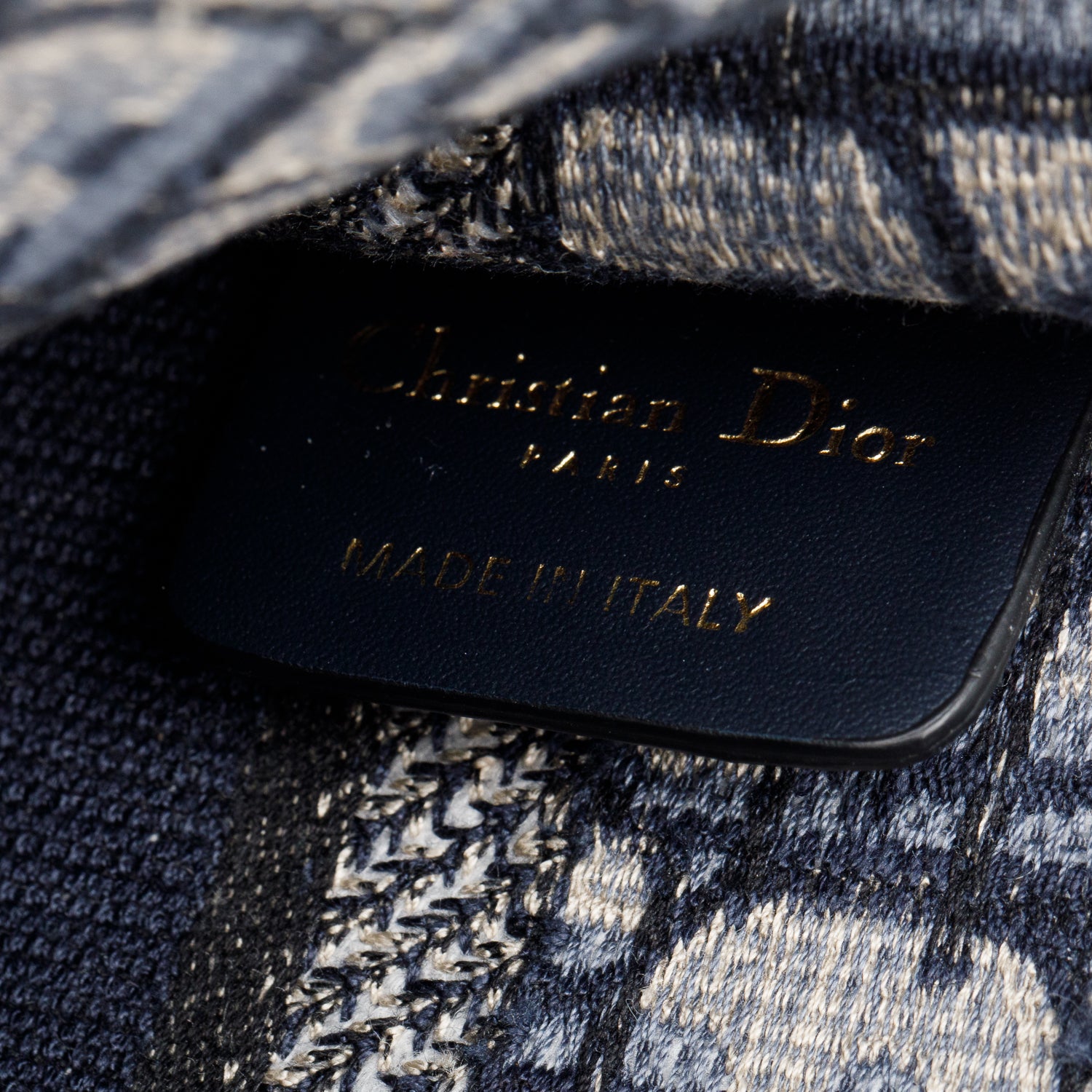 Christian Dior 2021 Blue Canvas Oblique Mini Book Tote