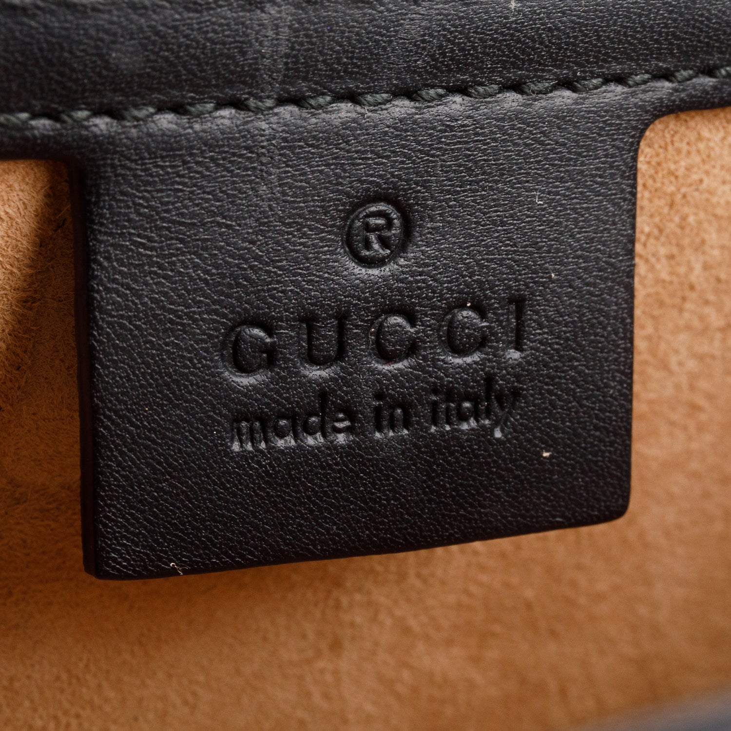 Gucci Black Calfskin Leather Web Small Sylvie Shoulder Bag