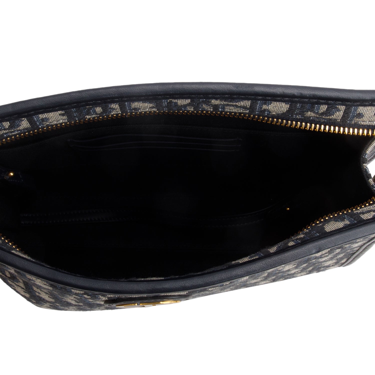 Christian Dior 2022 Blue Dior Oblique Jacquard Dea 30 Montaigne Pouch w/ Strap