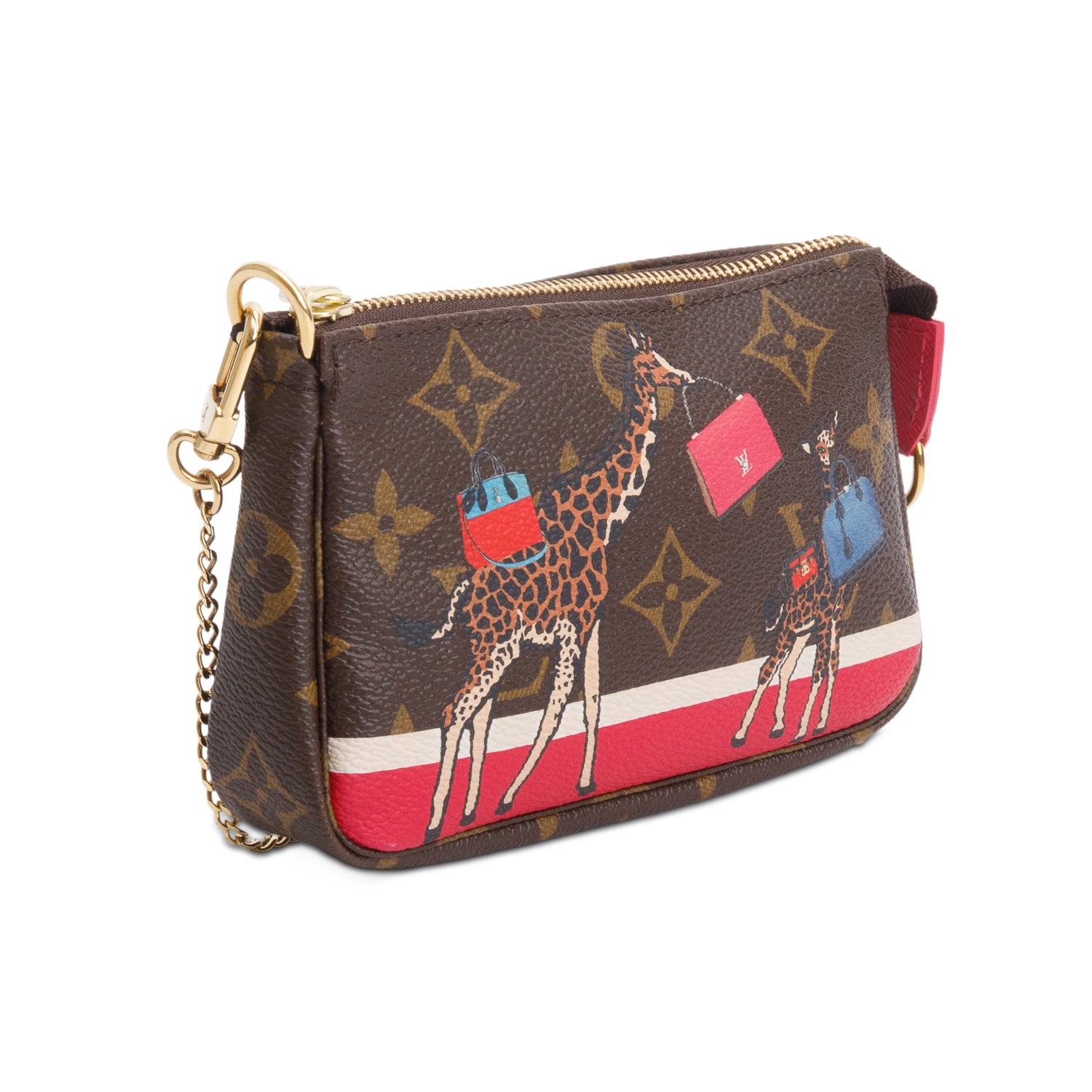 Louis Vuitton Damier Ebene Animation Mini Pochette Accessoires w/ Box