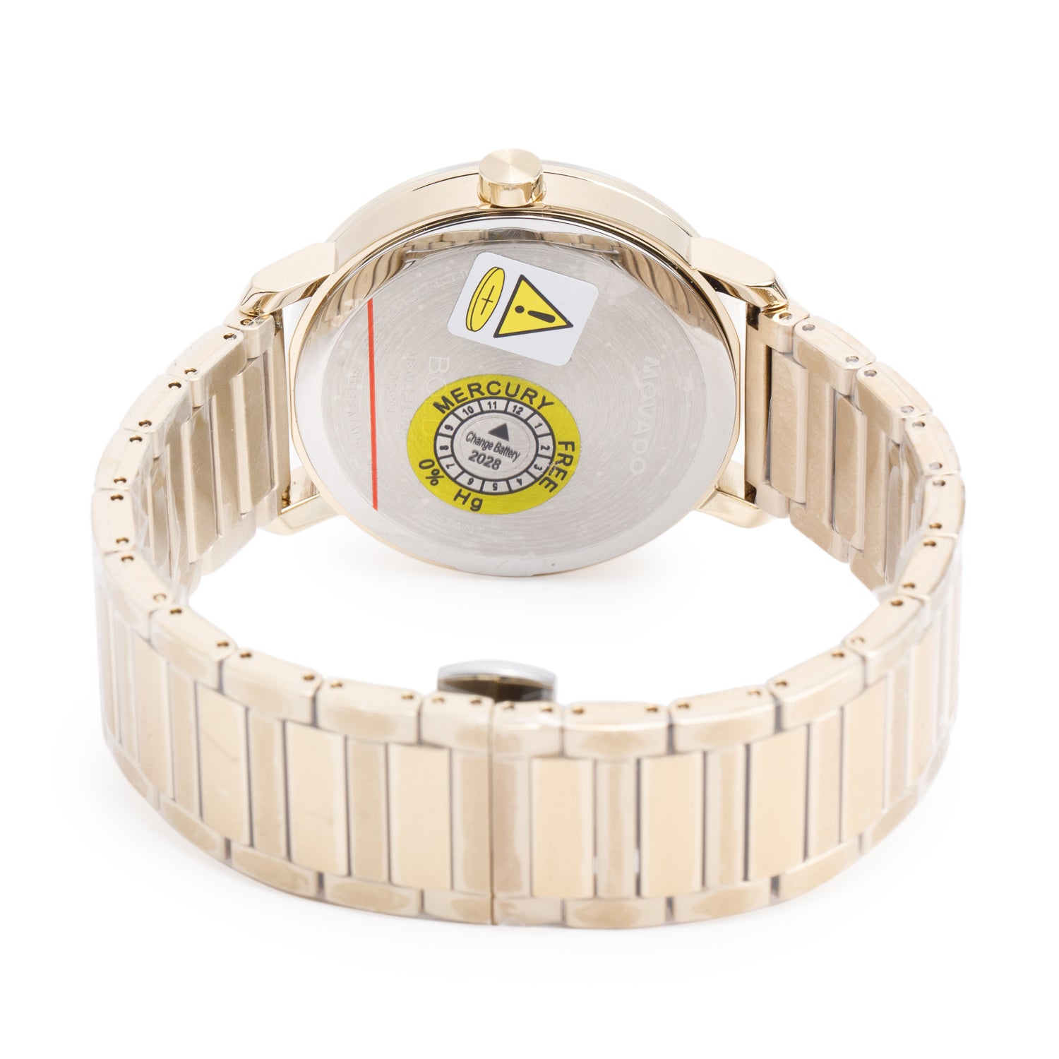 Movado Gold Plated Stainless Steel Bold Evolution 40 MM Quartz Watch w/ Box