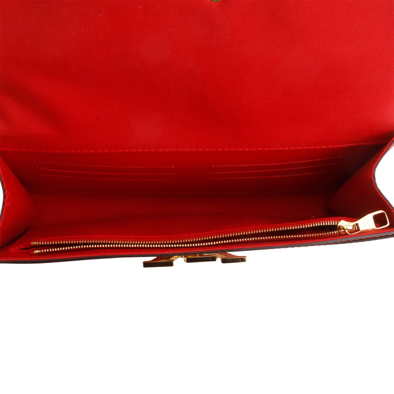 Louis Vuitton Red Vernis Louise Clutch