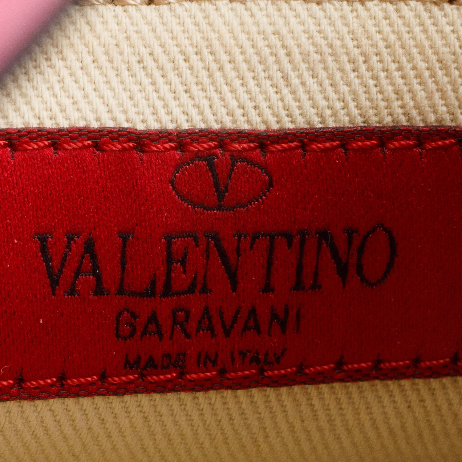 Valentino Pink Vitello Rockstud Bucket Bag