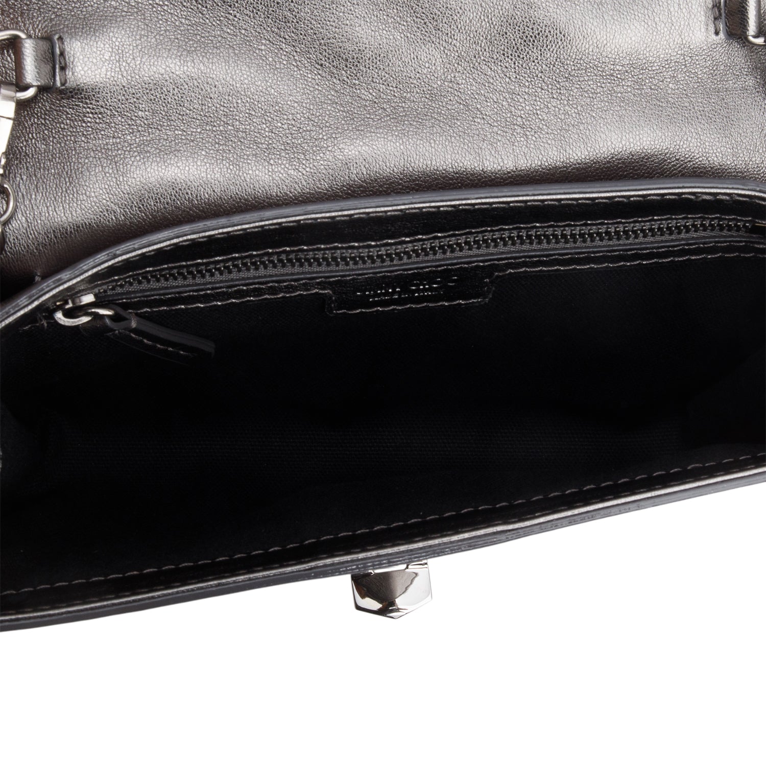 Jimmy Choo Silver Nappa Star Quilted Studded Helia Crossbody Bag