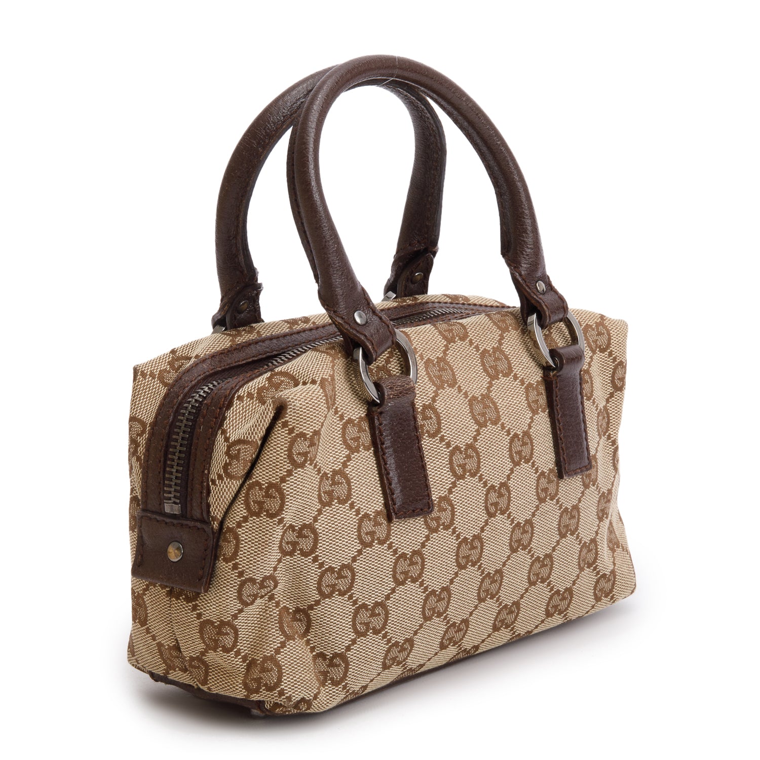 Gucci GG Supreme Monogram Mini Boston Bag