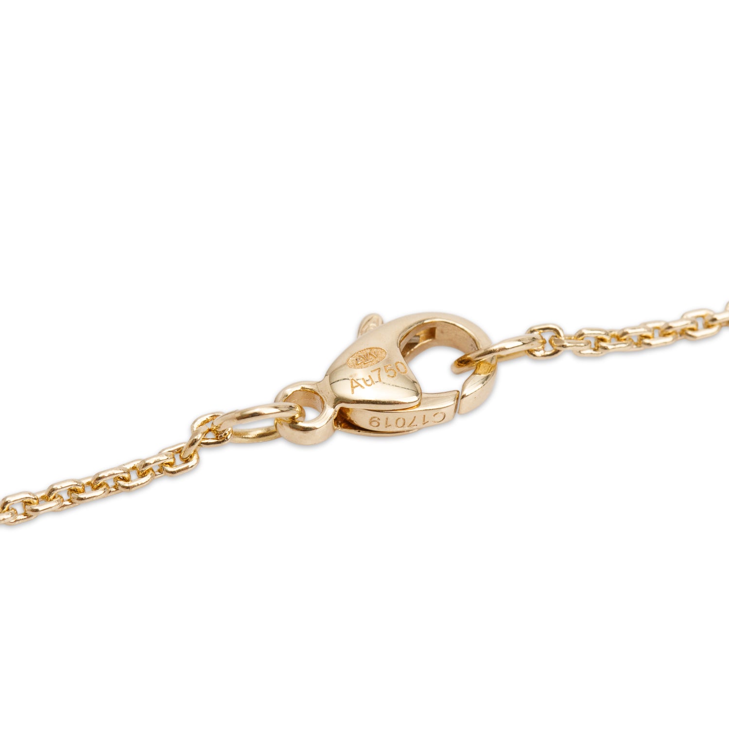 Louis Vuitton 18k Yellow Gold Diamond Onyx Color Blossom Pendant Necklace w/ Box