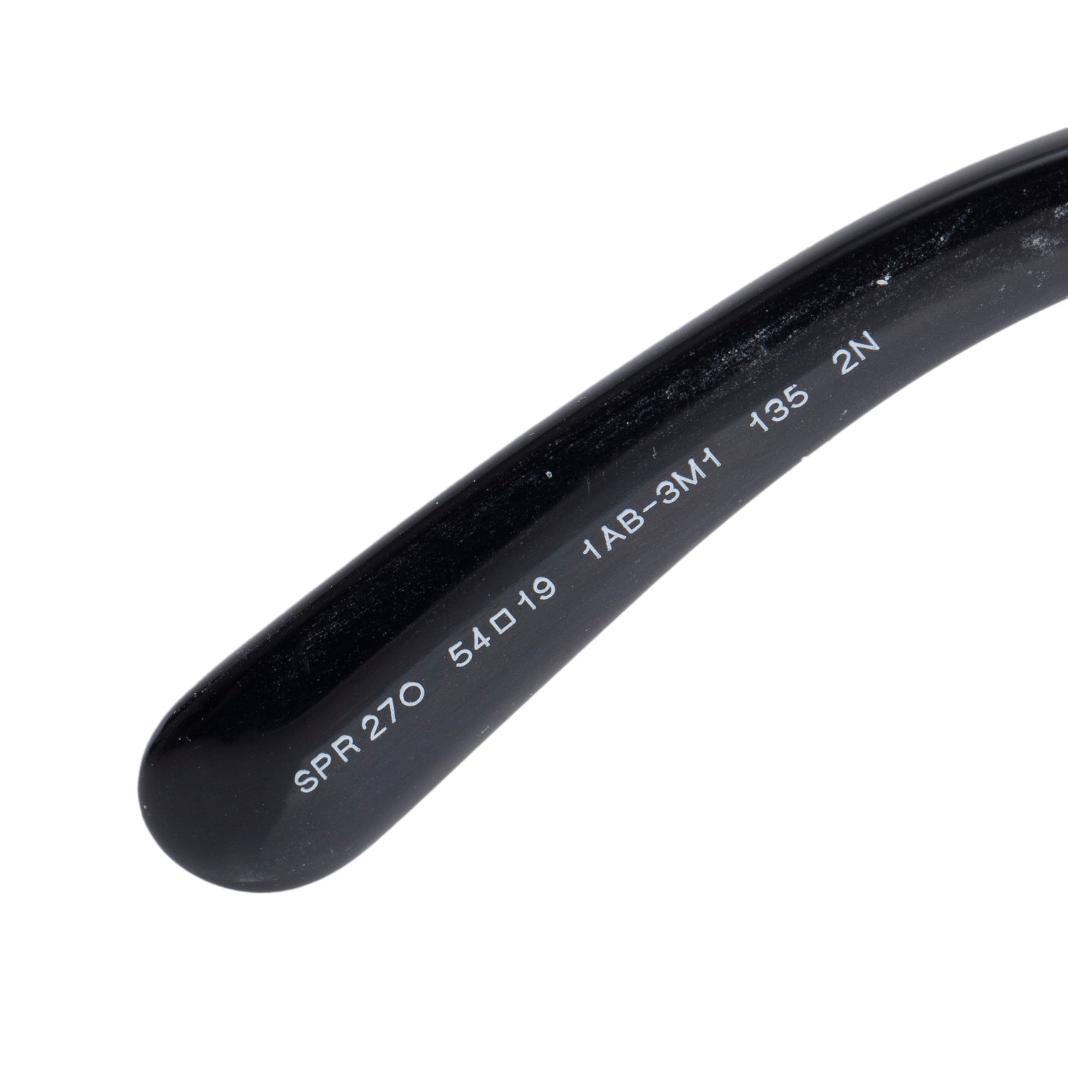 Prada SPR 270 Black Acetate Baroque Spiral Sunglasses w/ Case