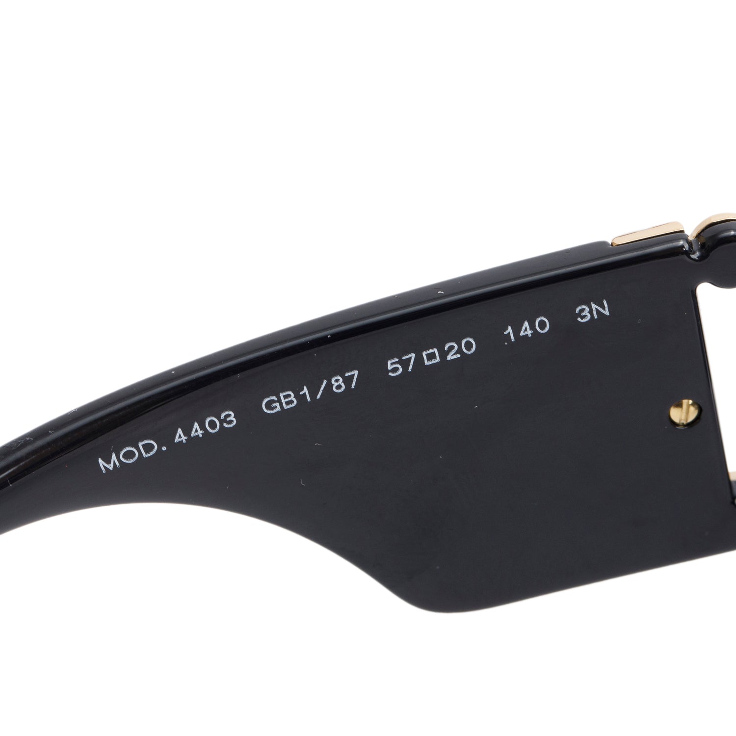 Versace VE4403 Black Acetate Rectangle Sunglasses
