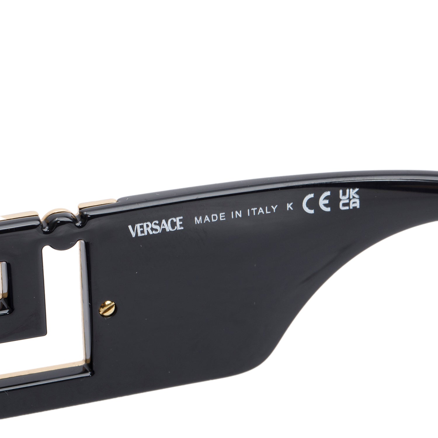 Versace VE4403 Black Acetate Rectangle Sunglasses