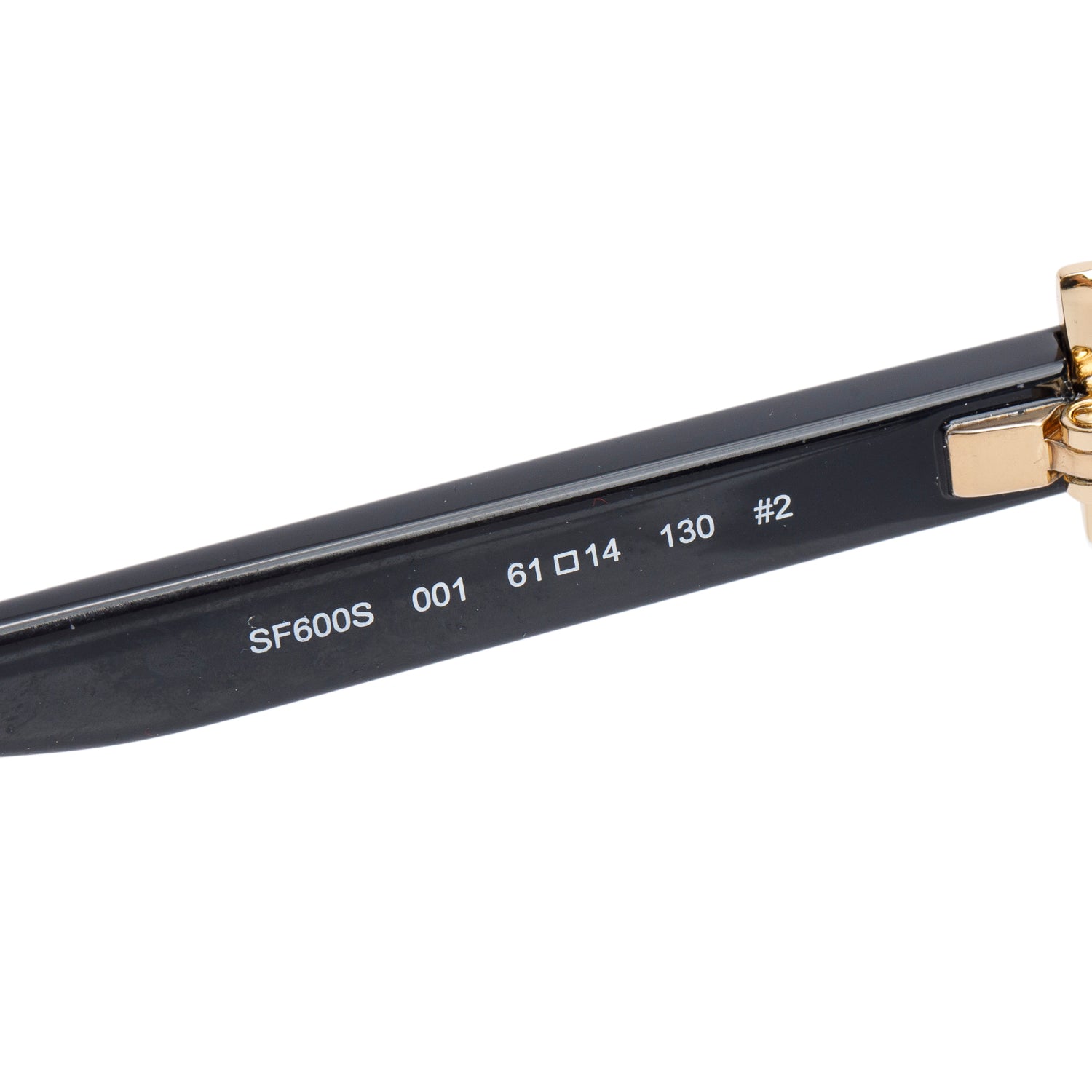 Salvatore Ferragamo SF600S Black Acetate Oval Gancini Sunglasses w/ Case