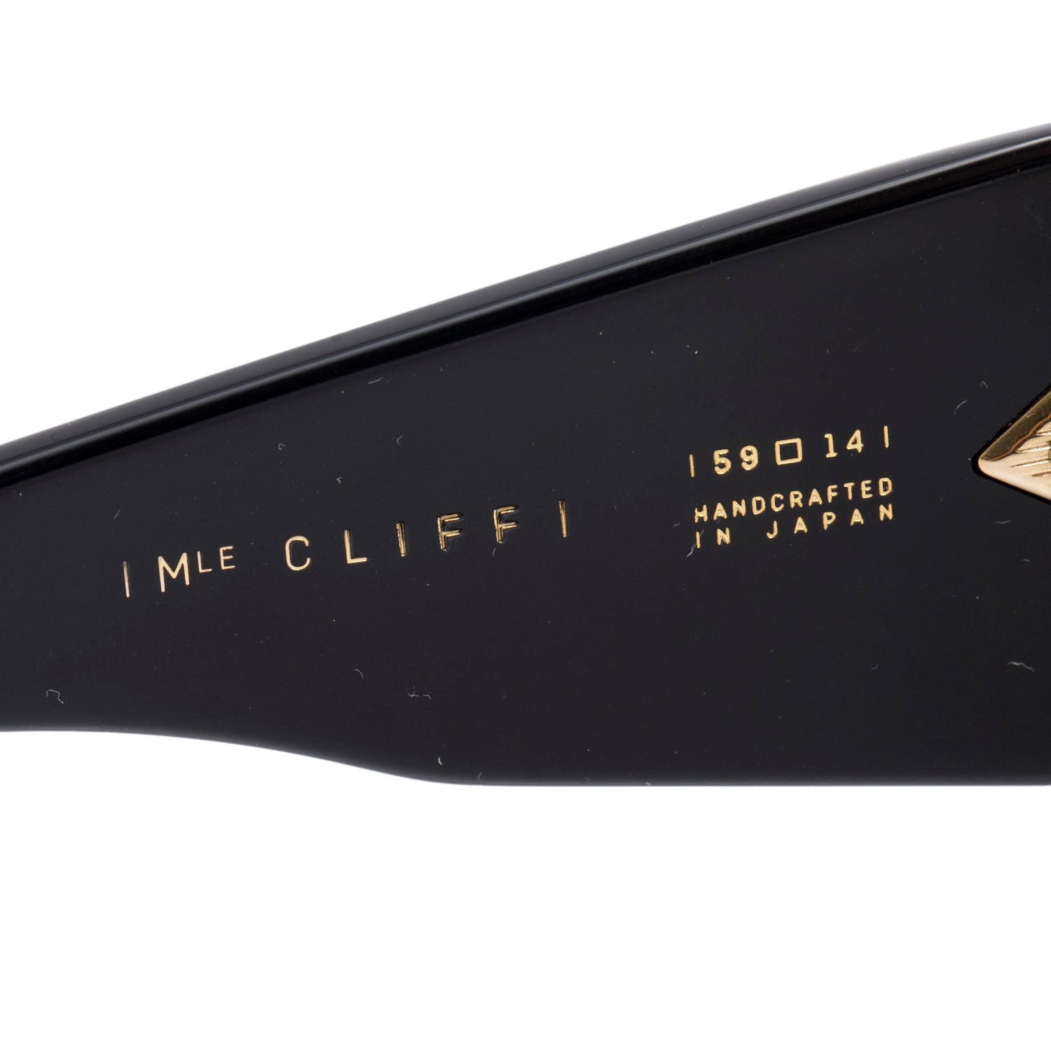 Jacques Marie Mage JMCLF 11D Black Acetate Rectangle Cliff Sunglasses w/ Box, Case & Authenticity Card