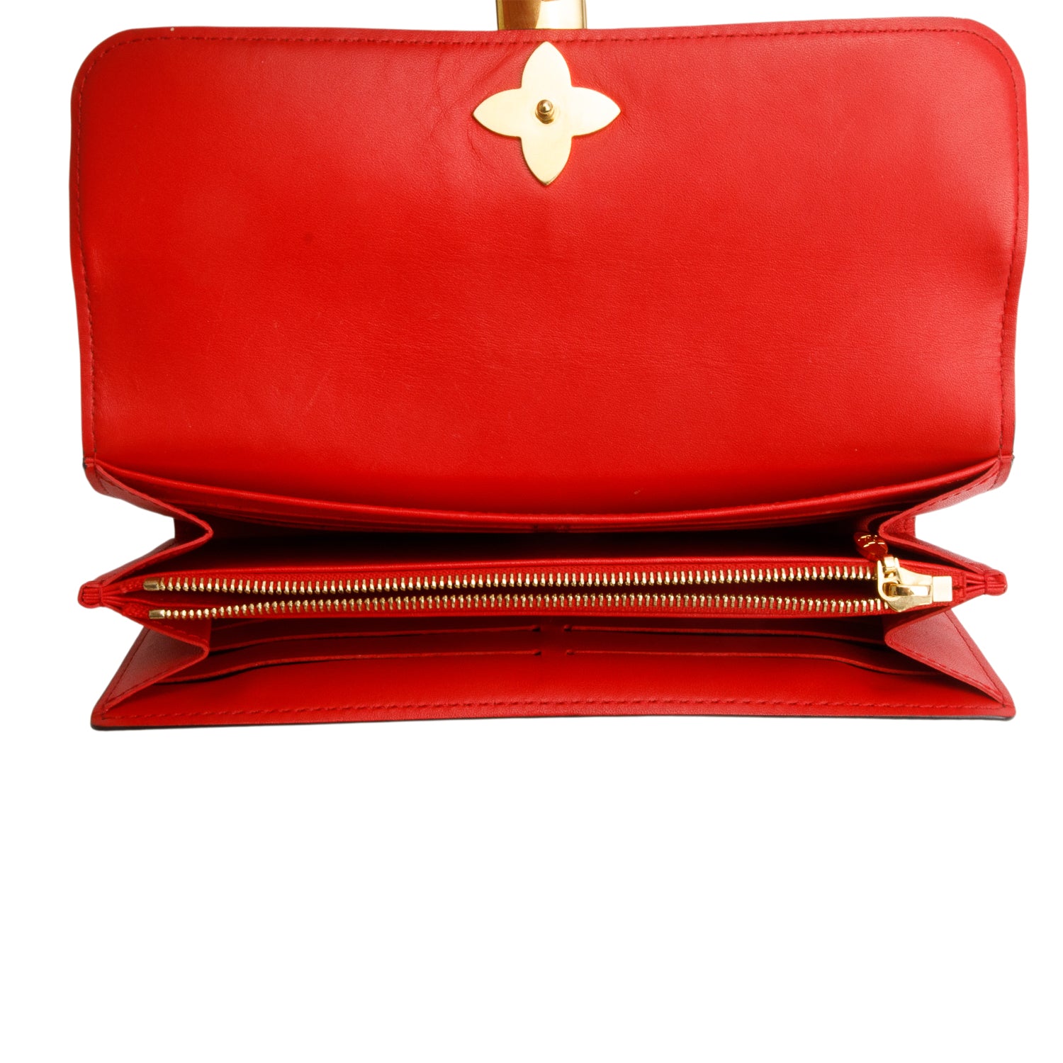 Louis Vuitton Monogram Flower Lock Wallet w/ Box & Receipt