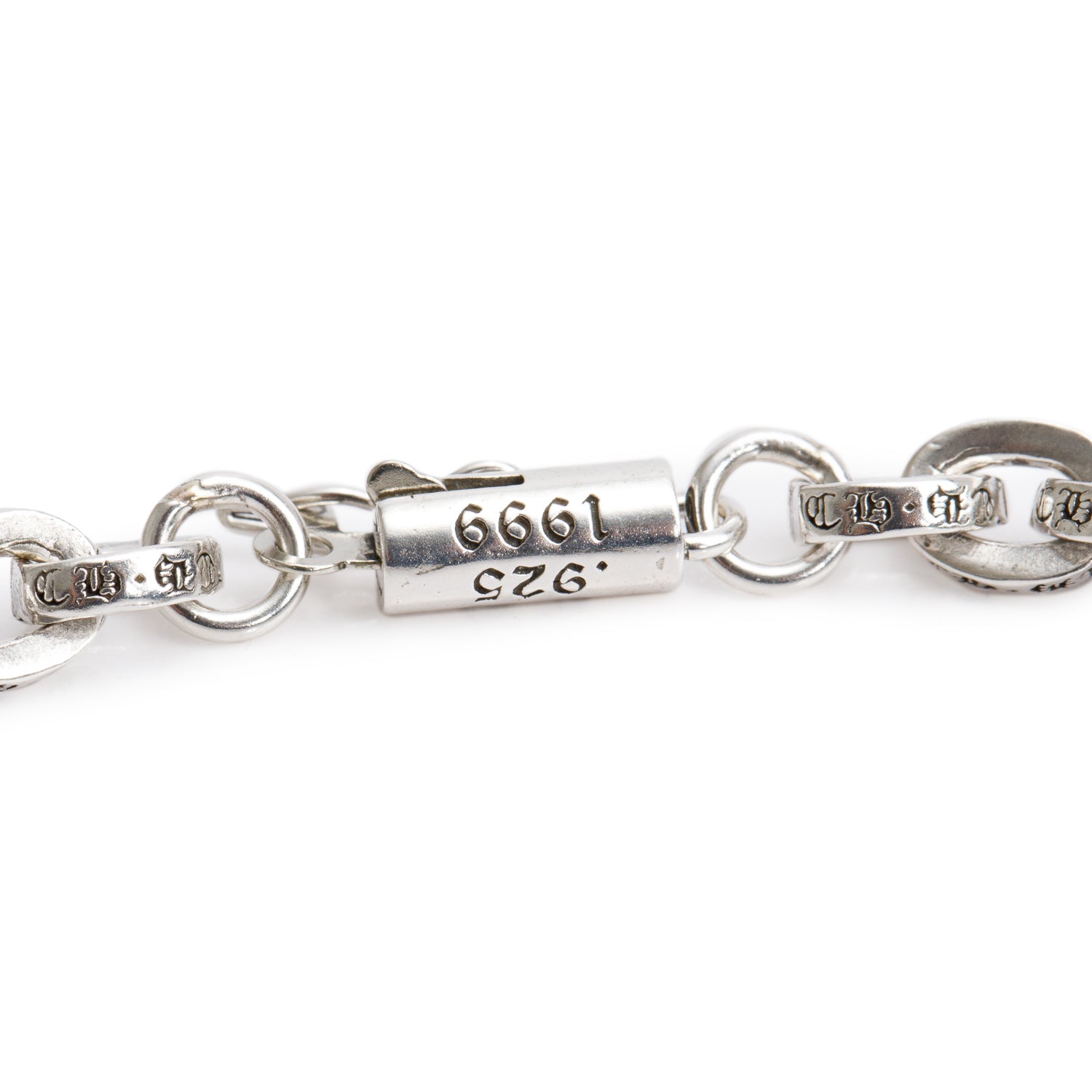 Chrome Hearts Sterling Silver Paper Chain Bracelet